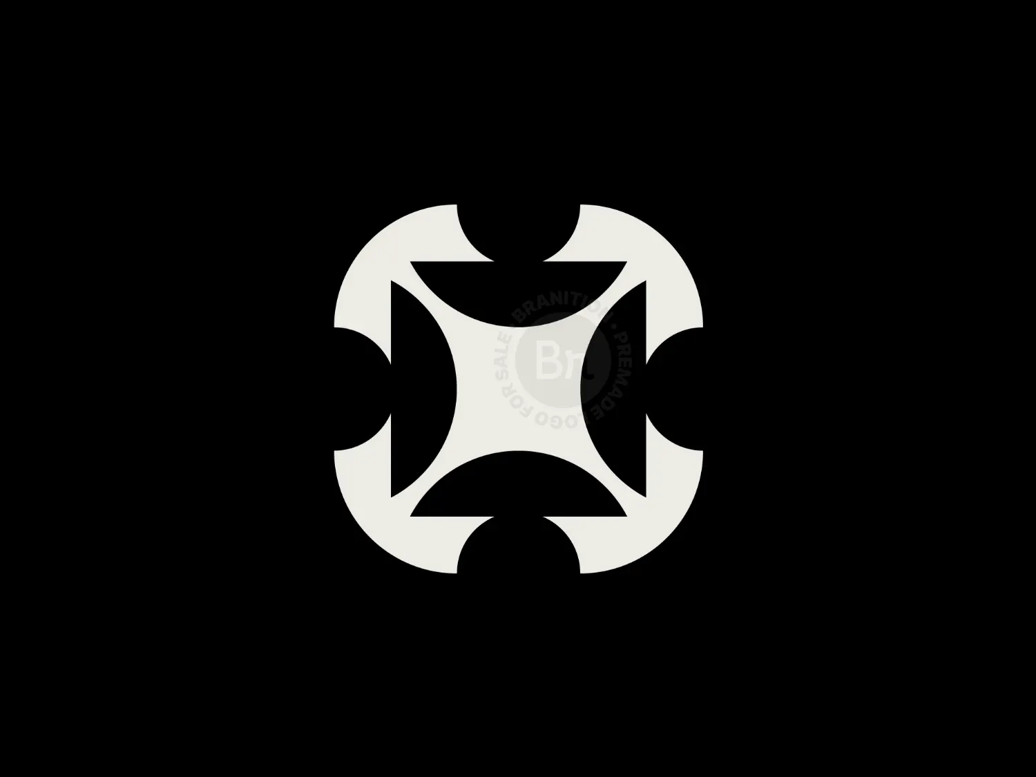 Abstract Geometric Human Logo Design