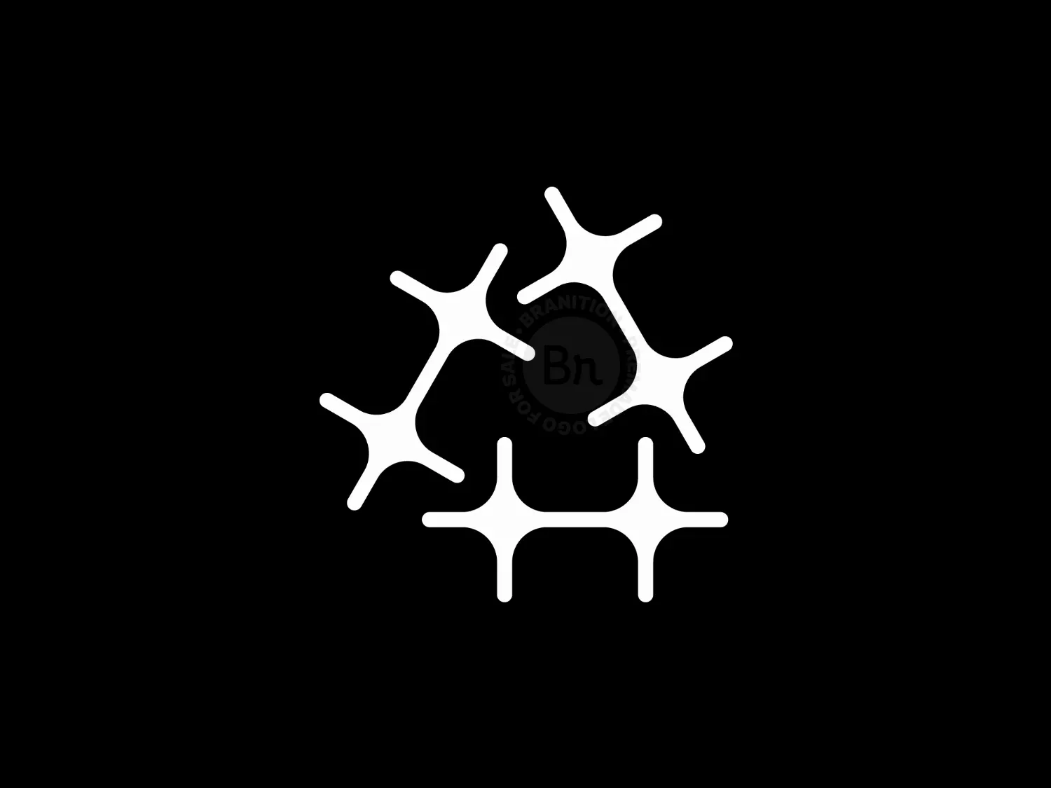 Abstract Star Tech Logo