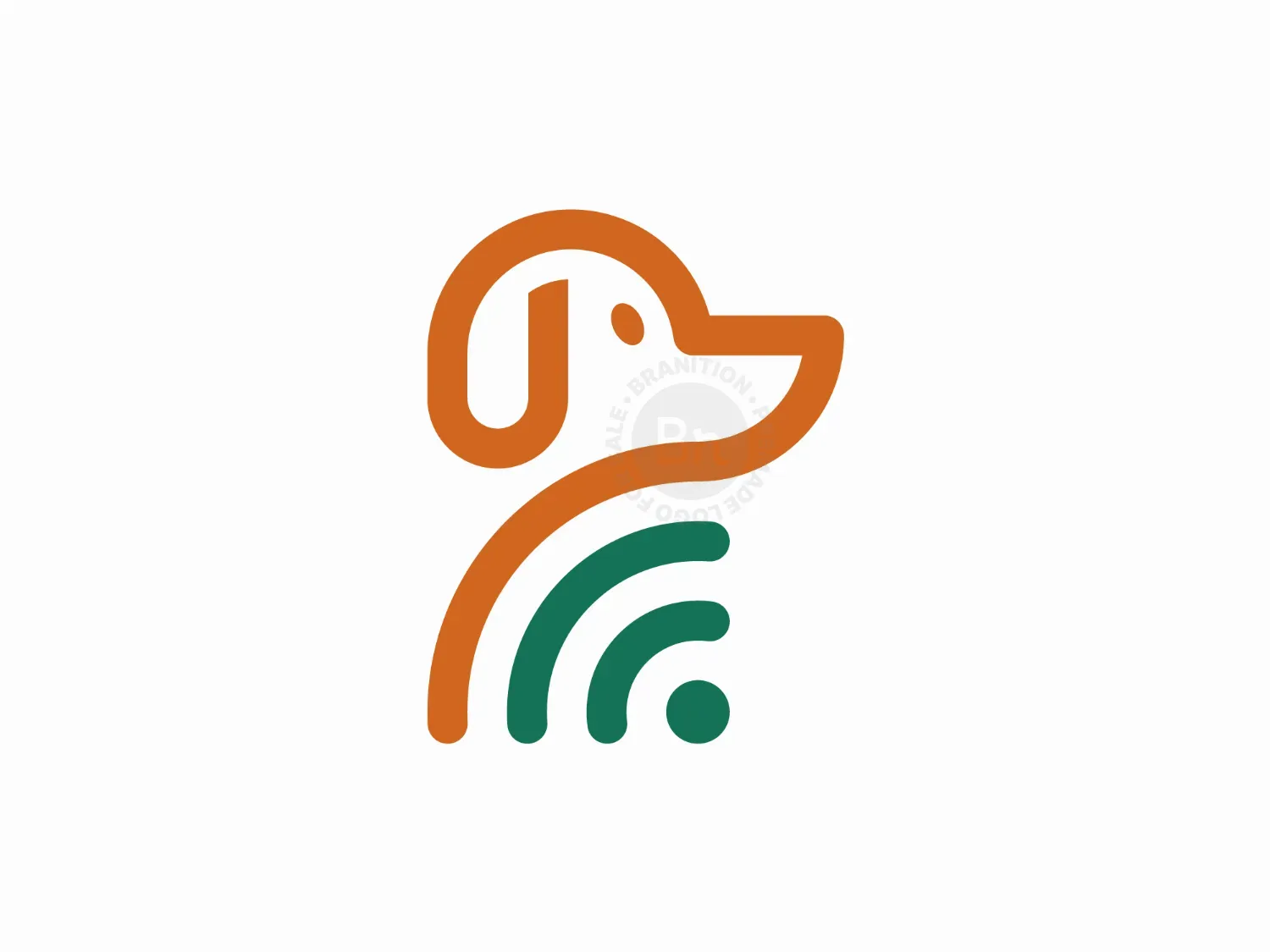 Dog Network Connection Logo