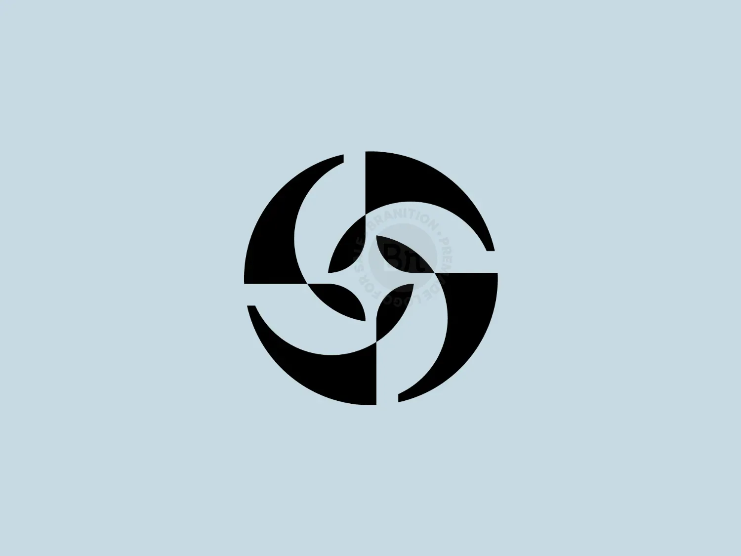 Abstract Connection, Geometric Symbol Logo Design