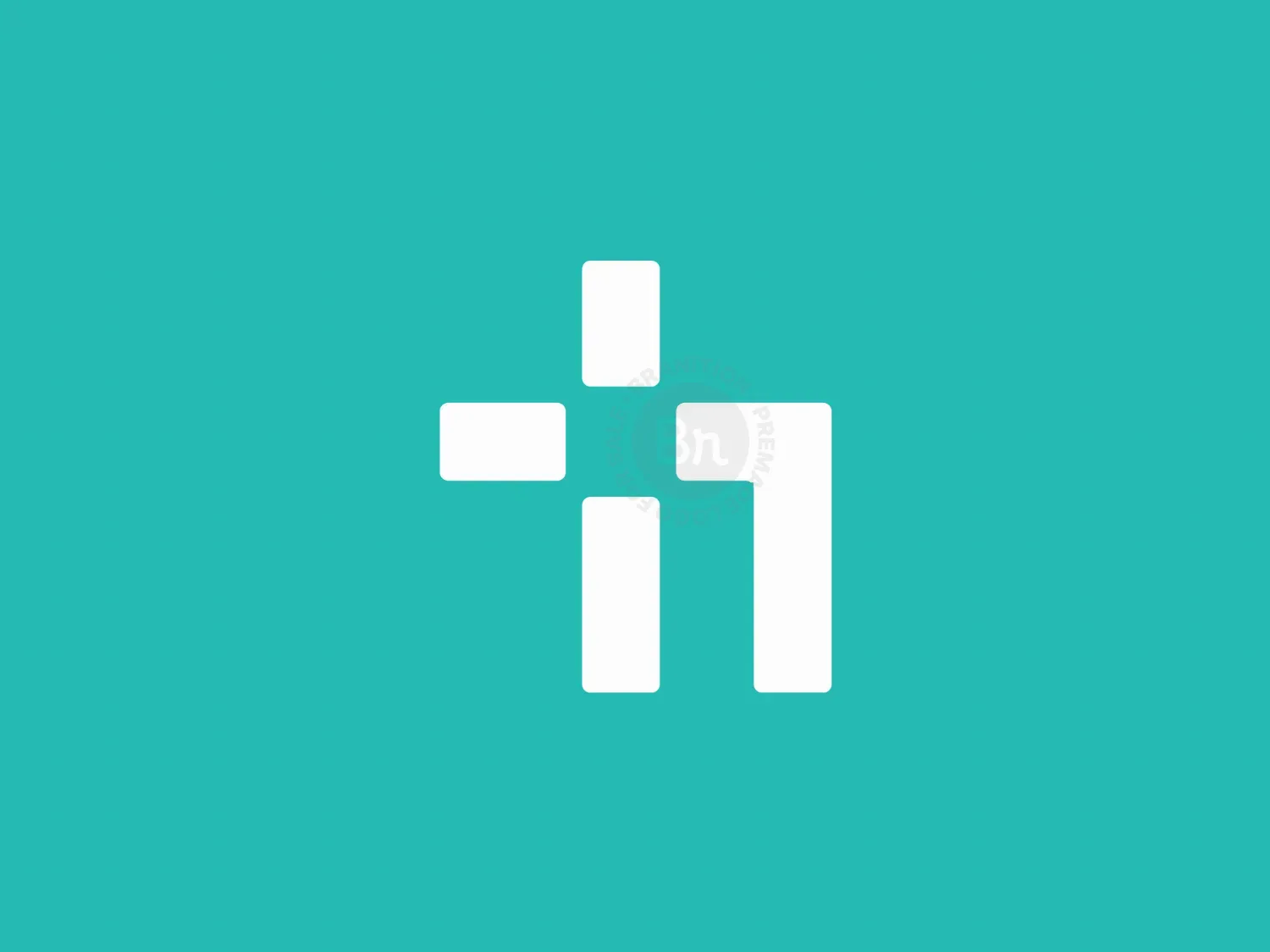 N Lettermark, Plus Sign & HealthTech Logo Design