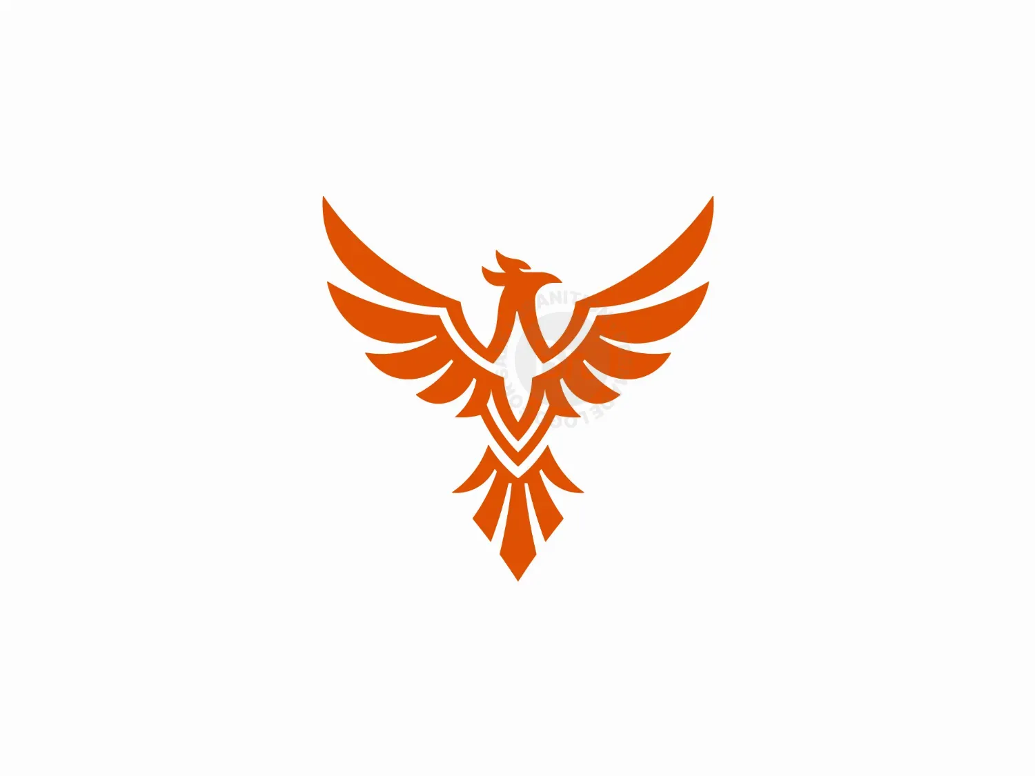 Rising Phoenix Bird Logo | Symbol Of Strength