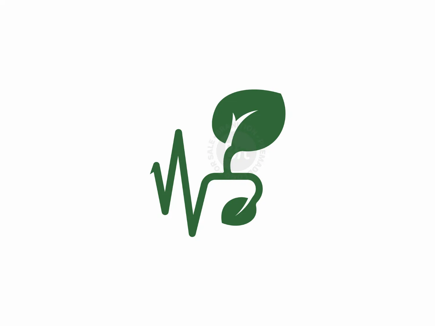 N Eco Pulse Leaf Logo