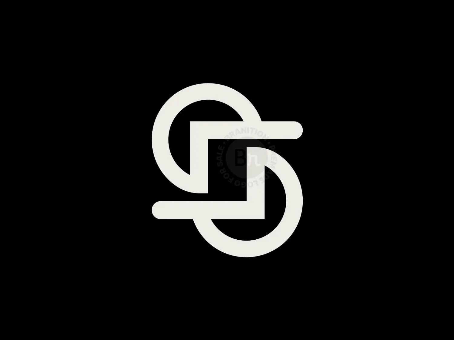 S Monogram, Geometric & Technology Logo Design