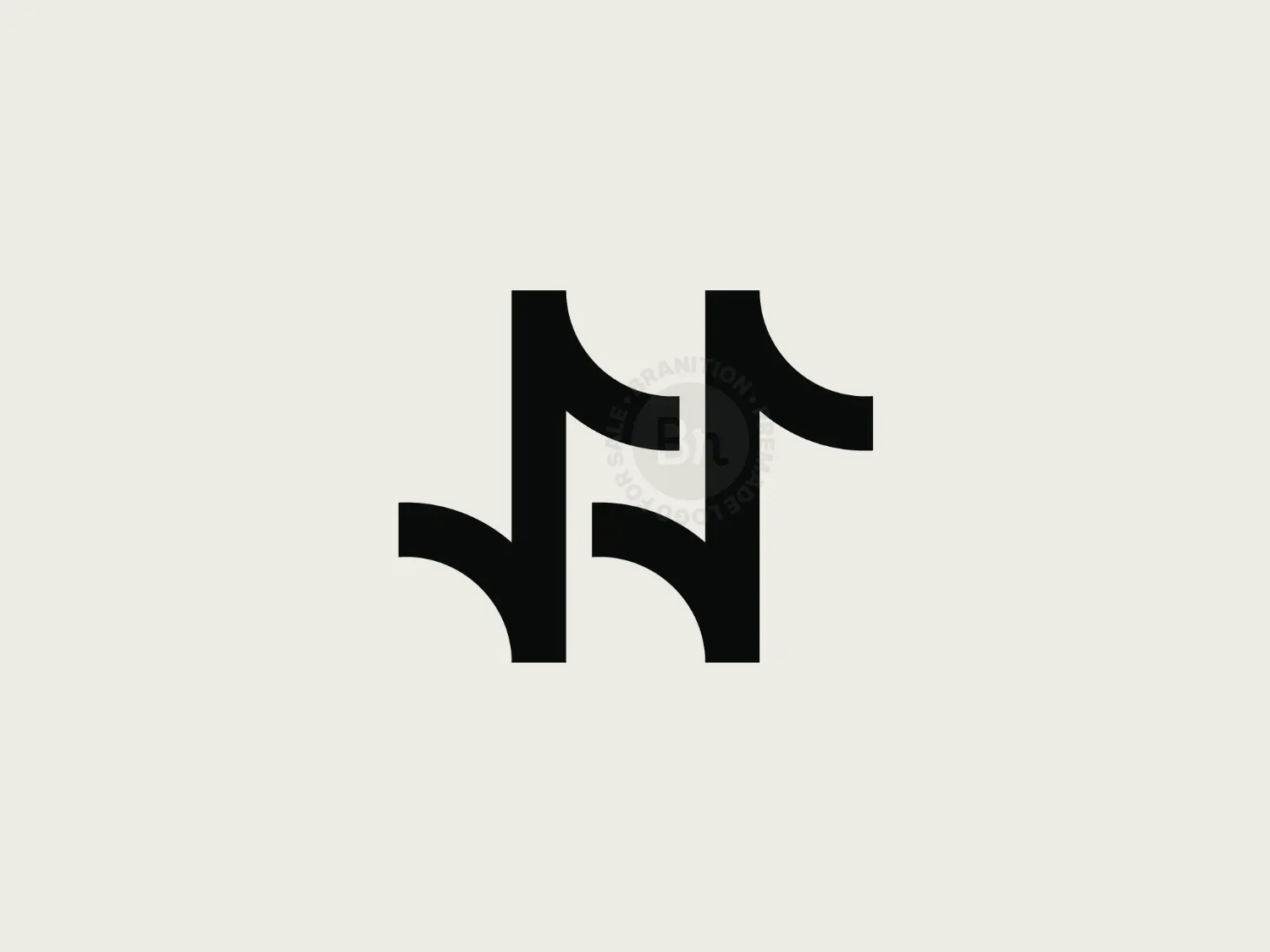 Modern H Monogram