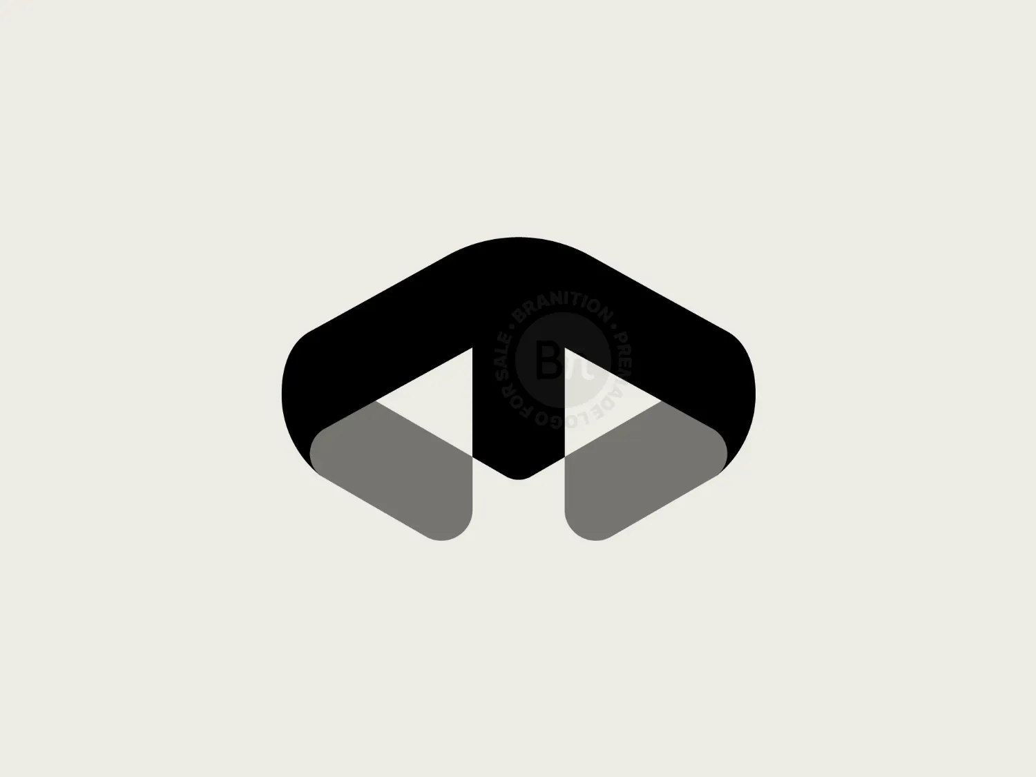 M Lettermark, AI, SaaS & Software Development Logo Desig