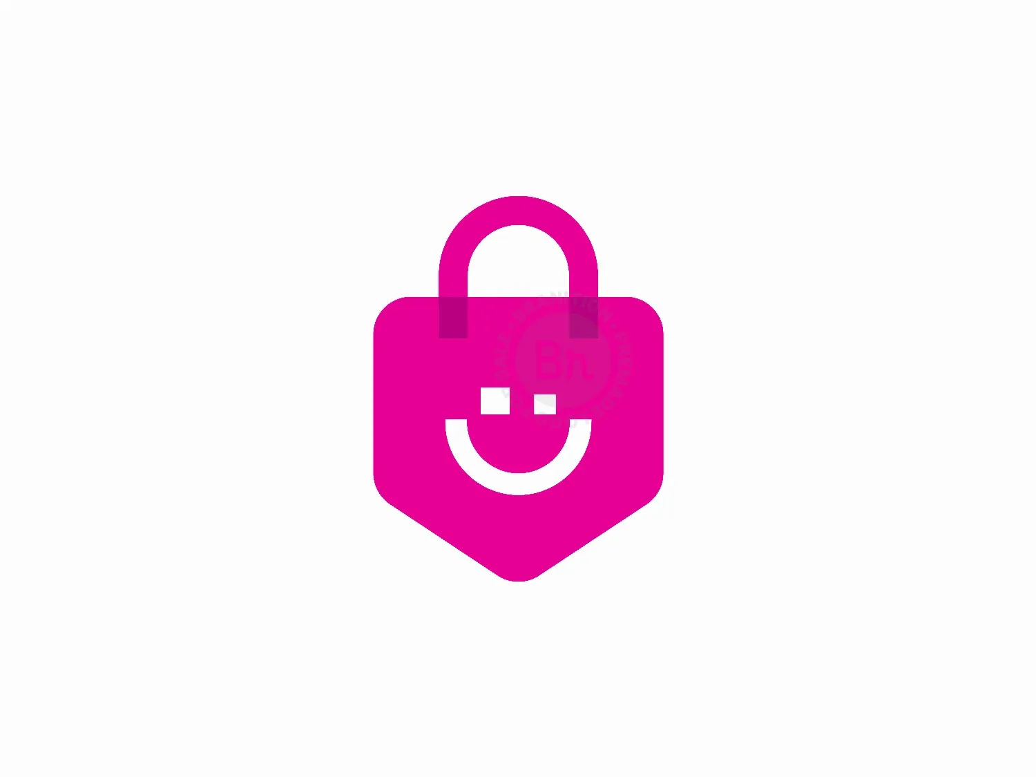 Shopping Bag Smile Logo Design