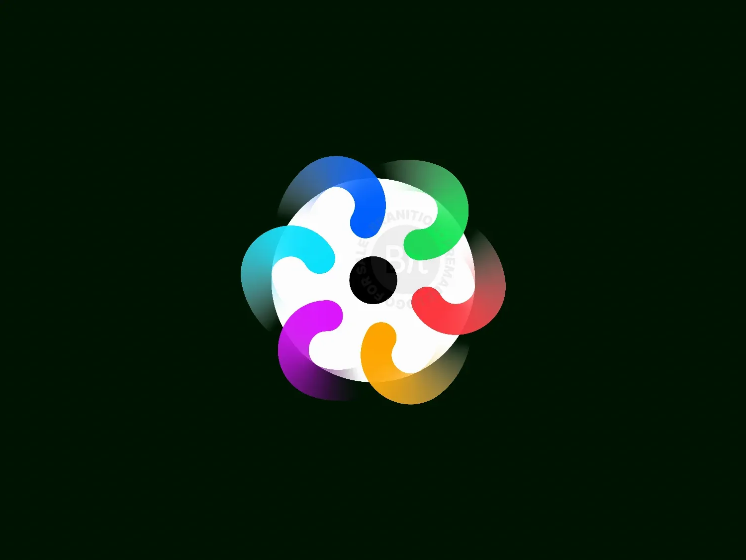 Abstract AI Network Logo Design