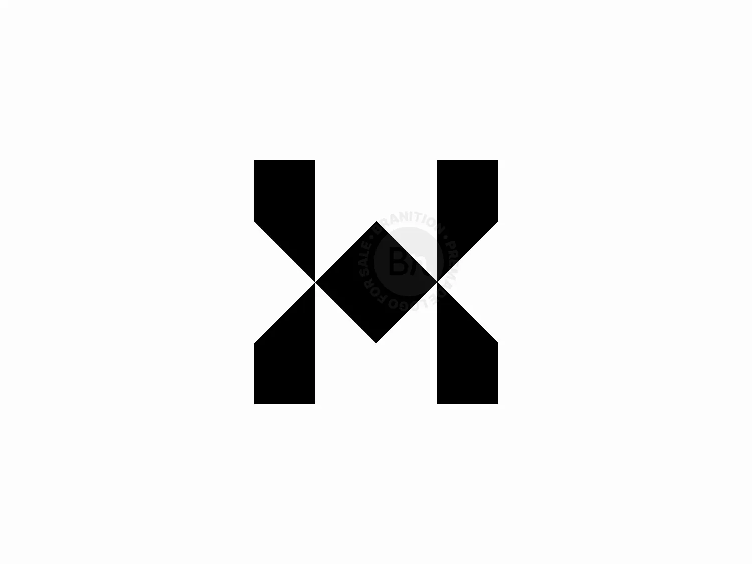 Geometric Letter H Logo