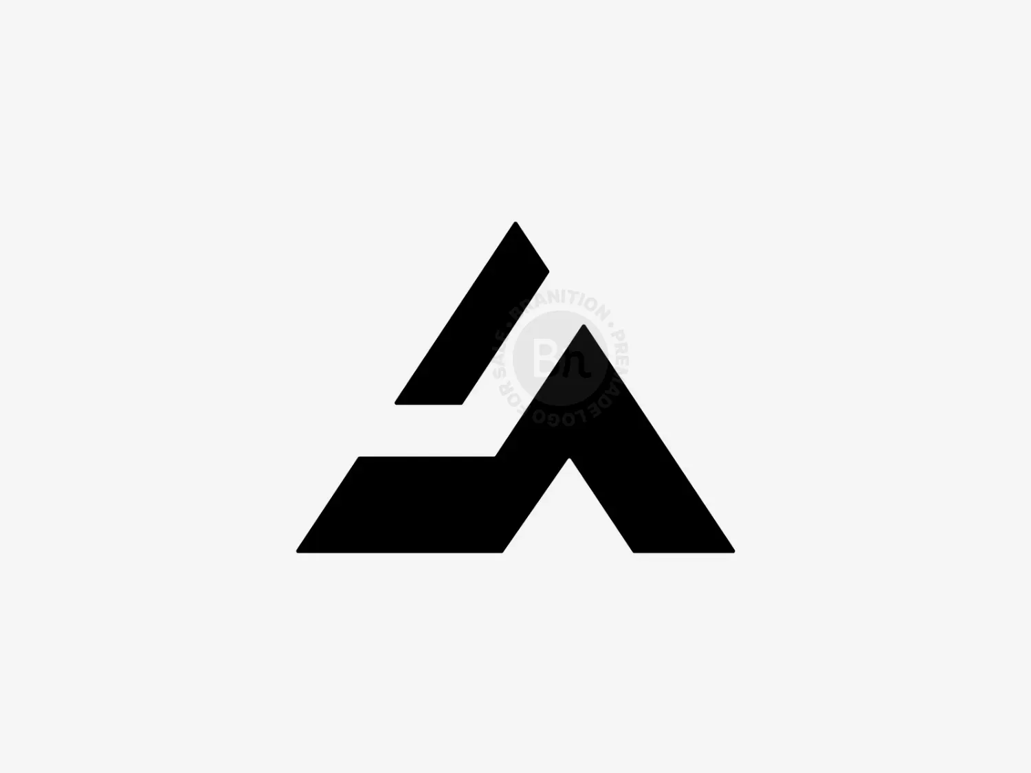 Geometric A Lettermark Logo