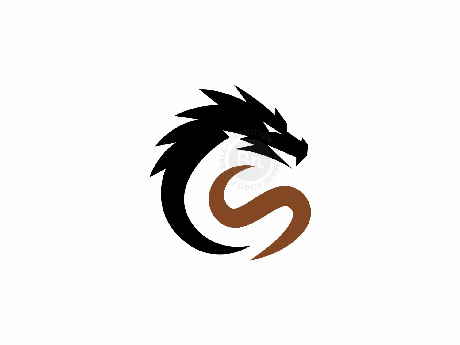 Fierce Monogram Symbol S Dragon Logo
