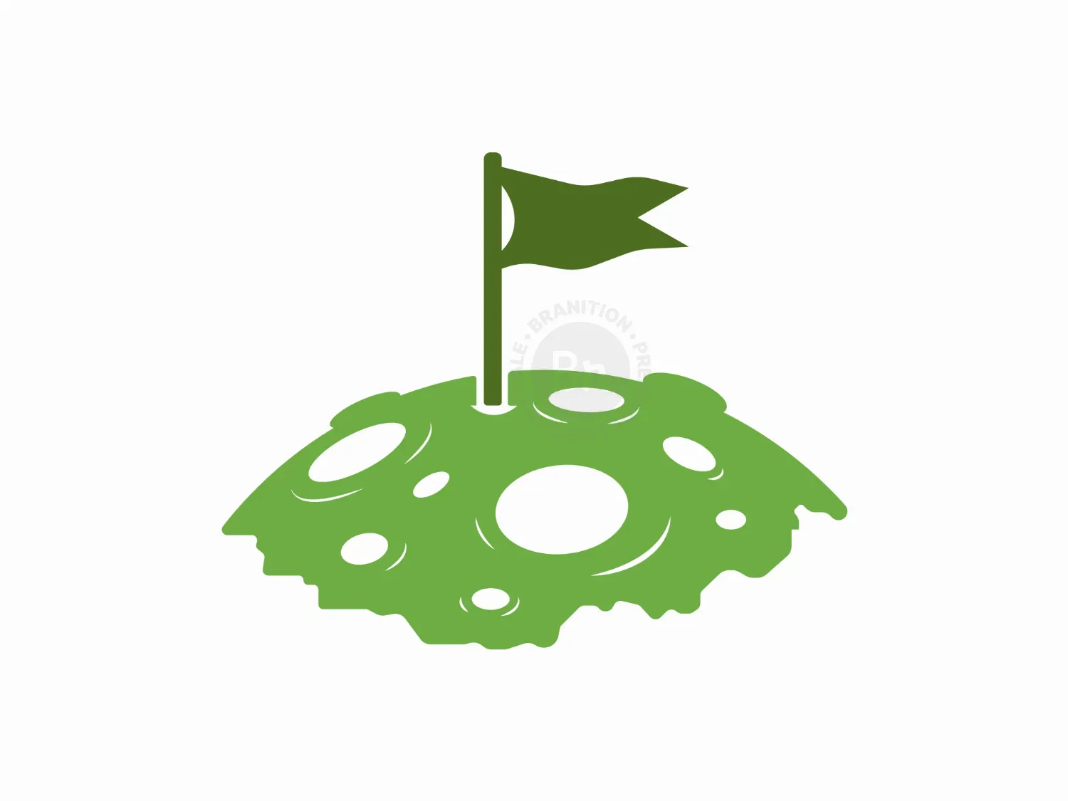 Modern Planet Golf Logo