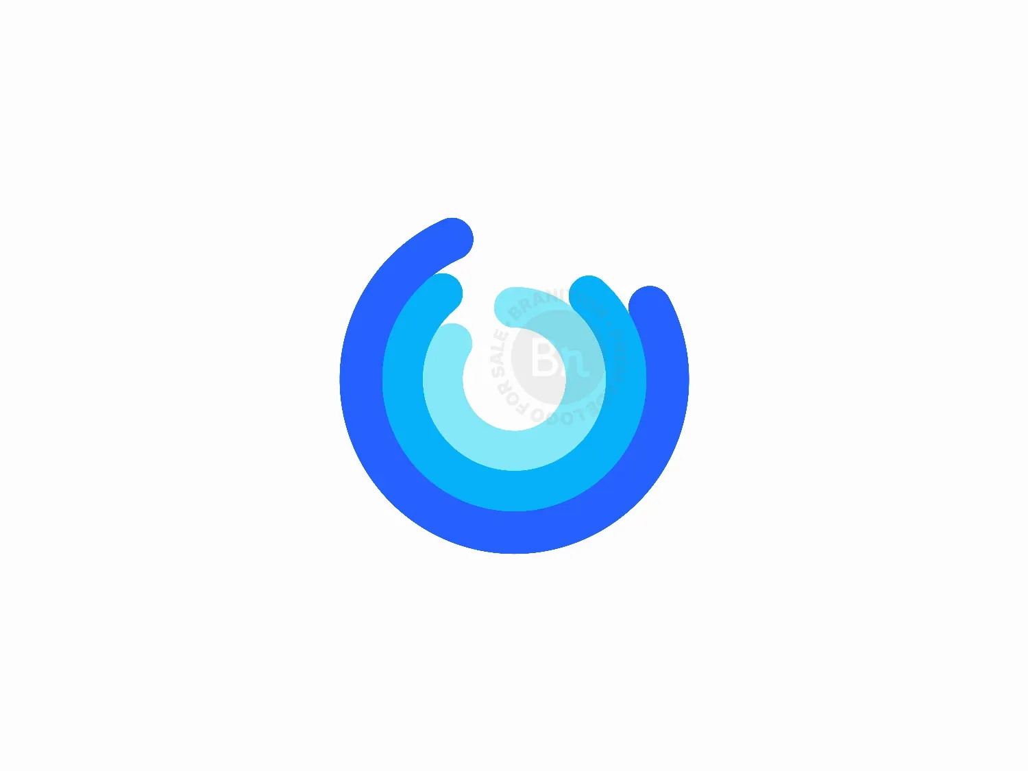 Abstract Ocean Wave Logo Design