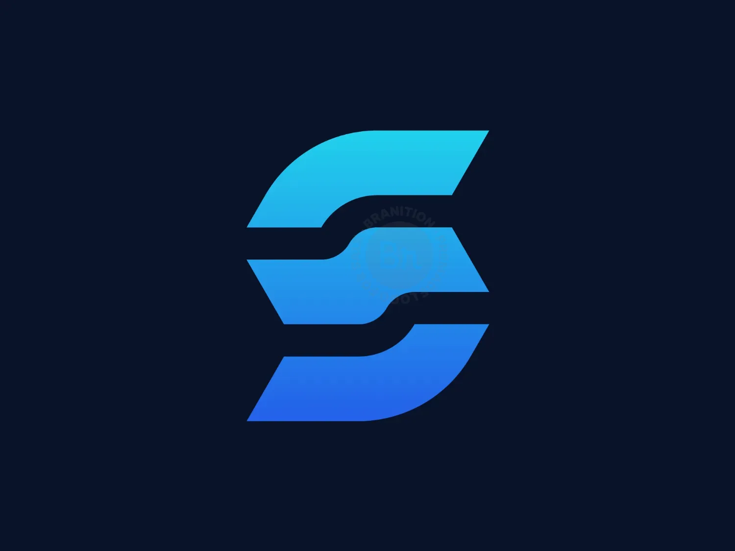 Letter S Data Flow Logo