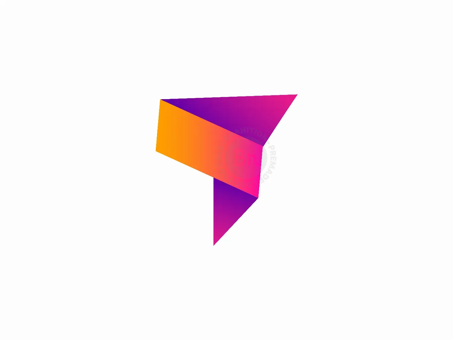 Gradient T Letter Logo Design