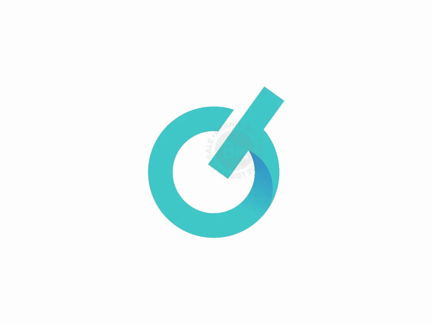 Circular T Letter Logo Design