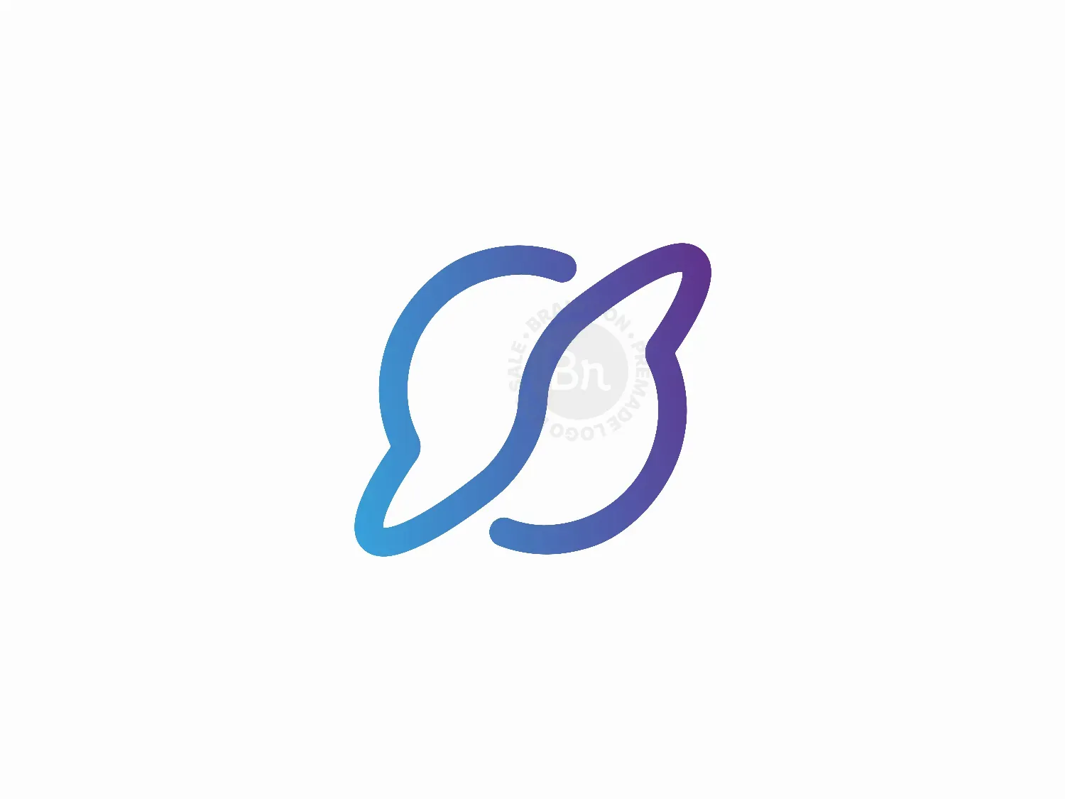 Gradient Planet Logo Design