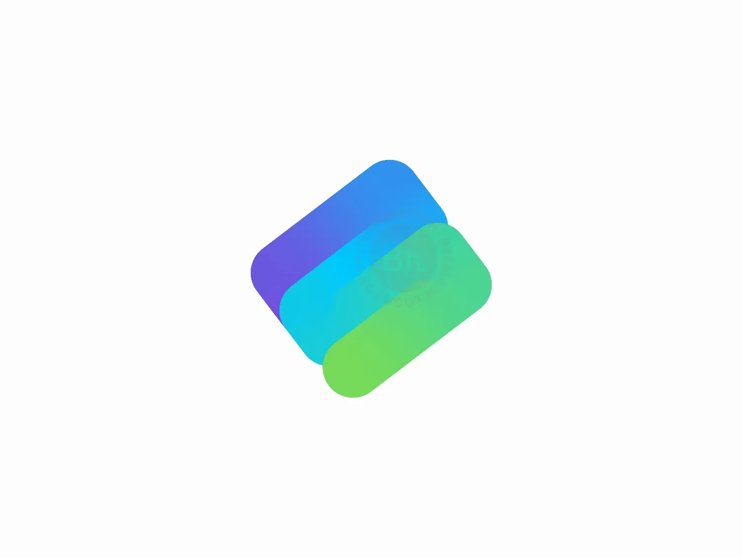 Gradient Layered Logo Design