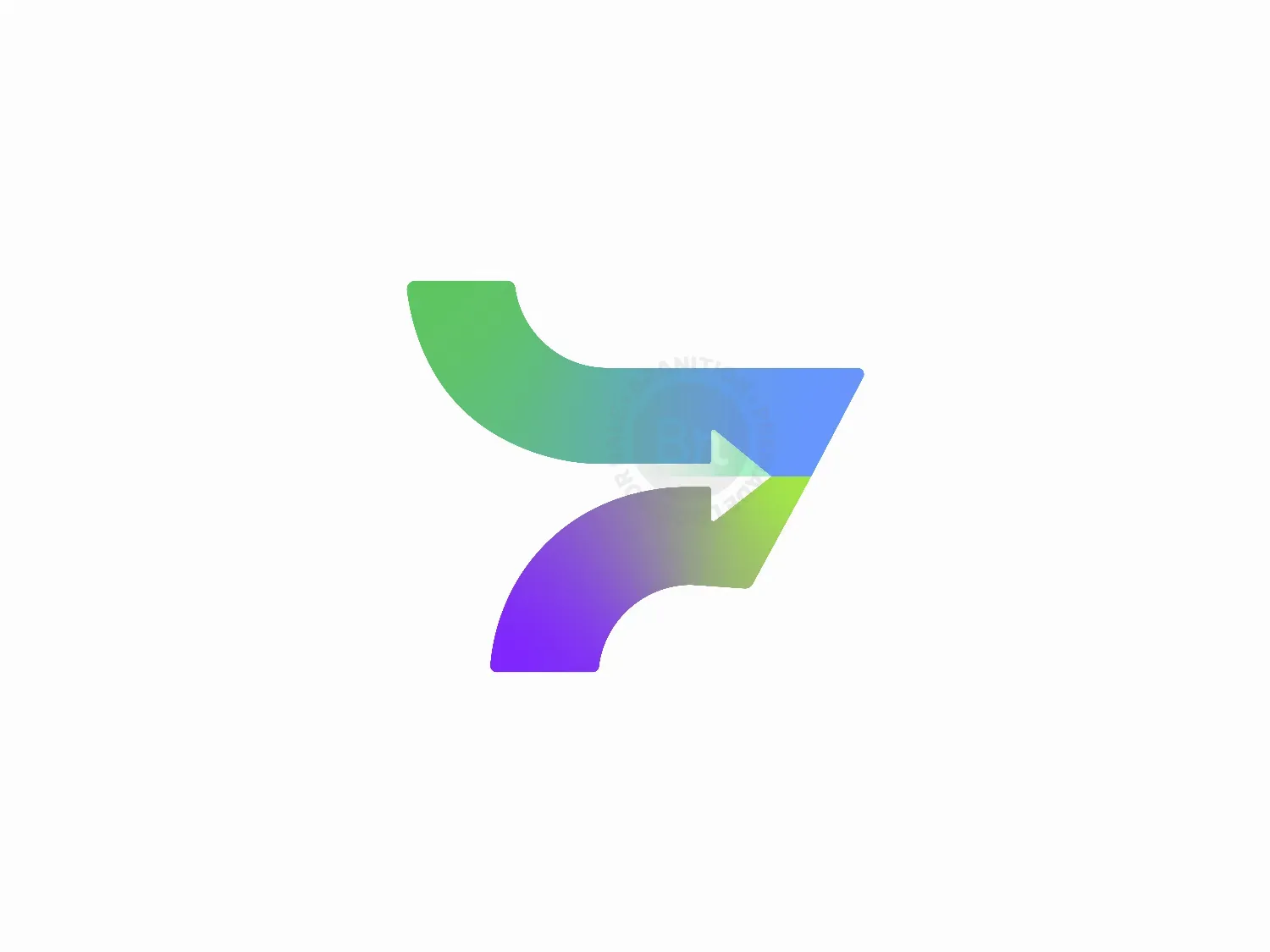 Gradient Exchange Arrow Logo Design