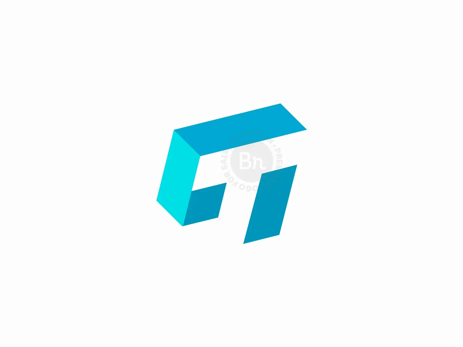 Geometric T Letter Logo Design