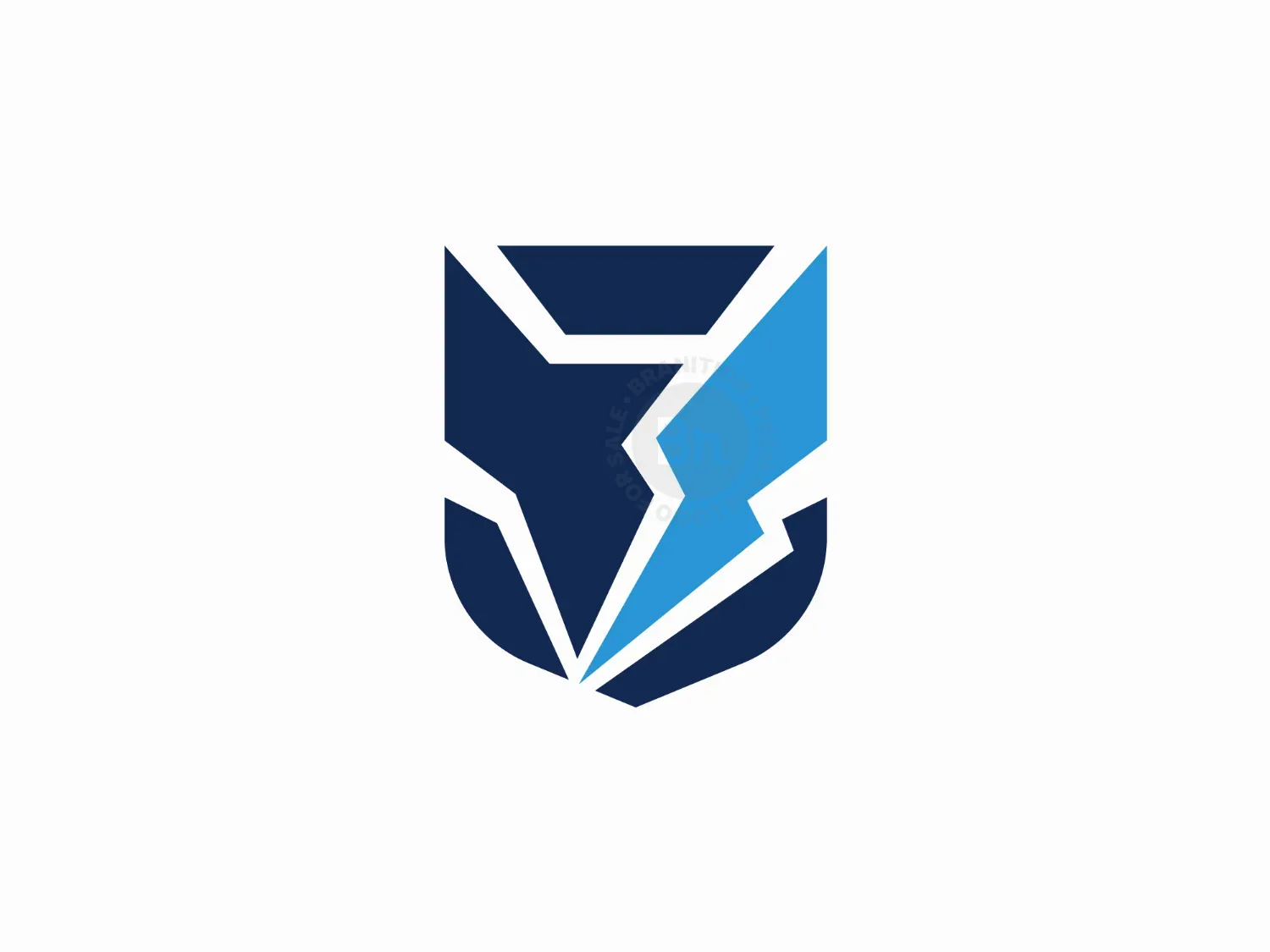 Wolf Shield Lightbolt Logo