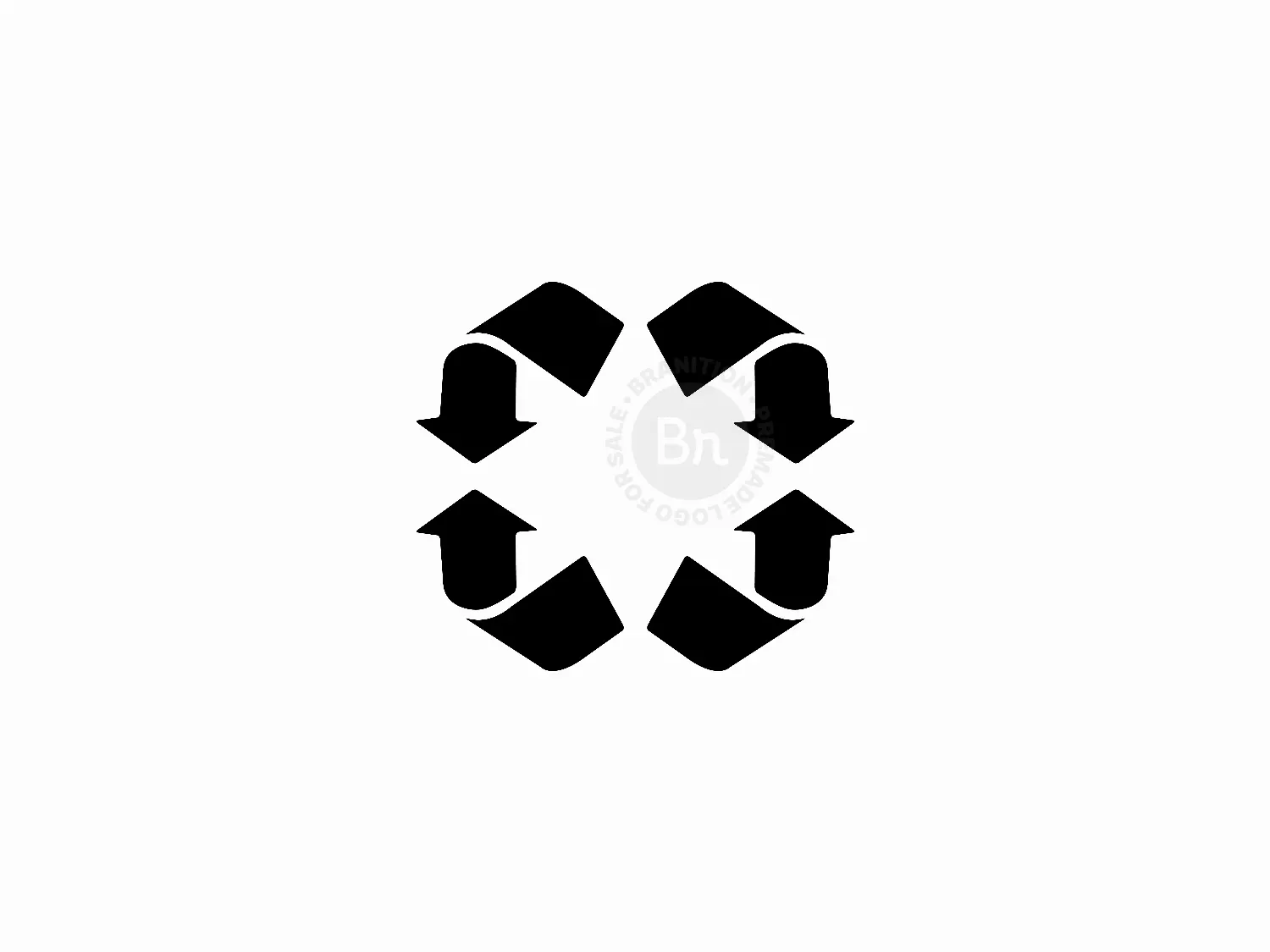Four Directional Arrow Logo Design