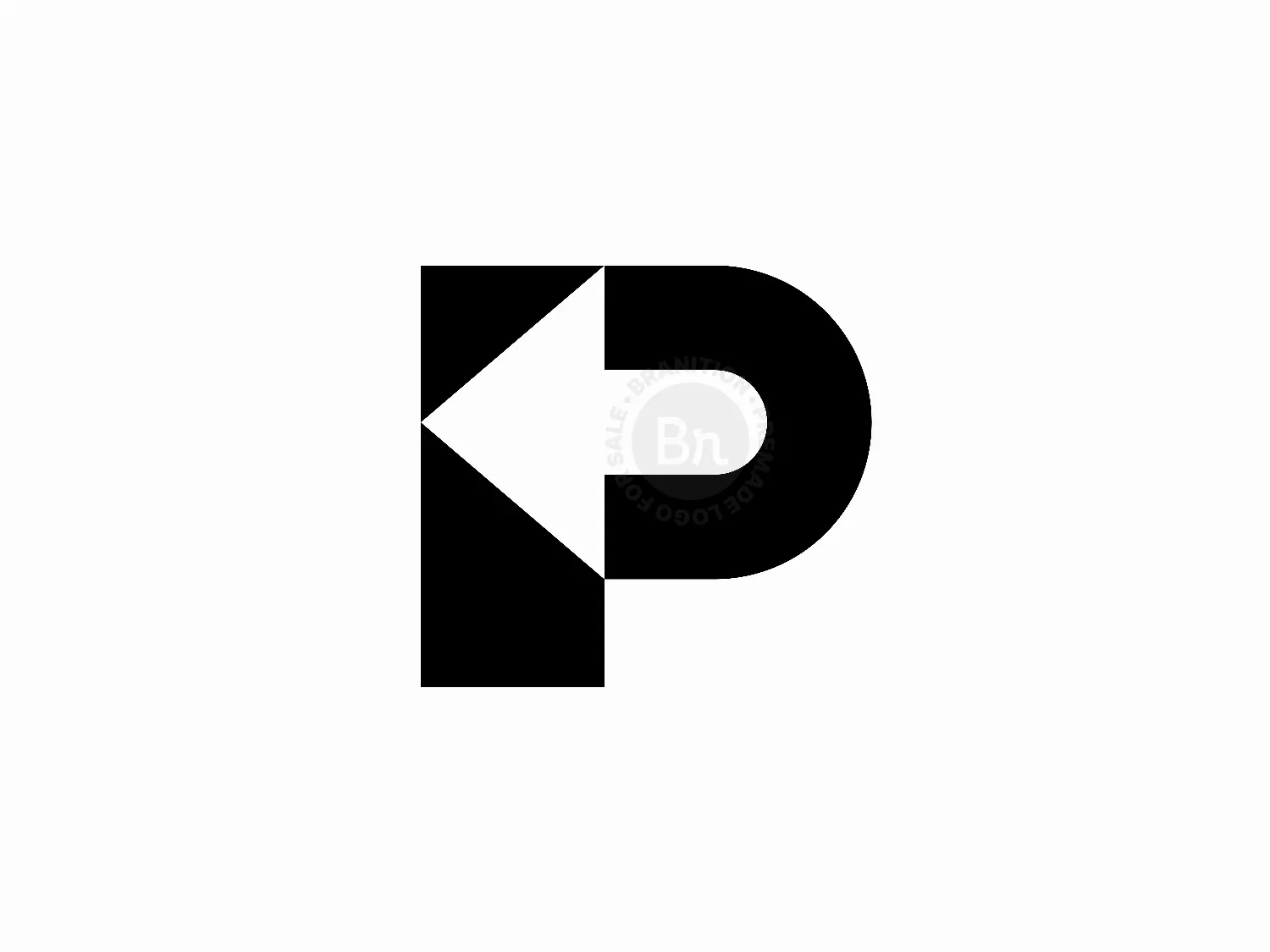 P Arrow Logo  Minimal Geometric Lettermark