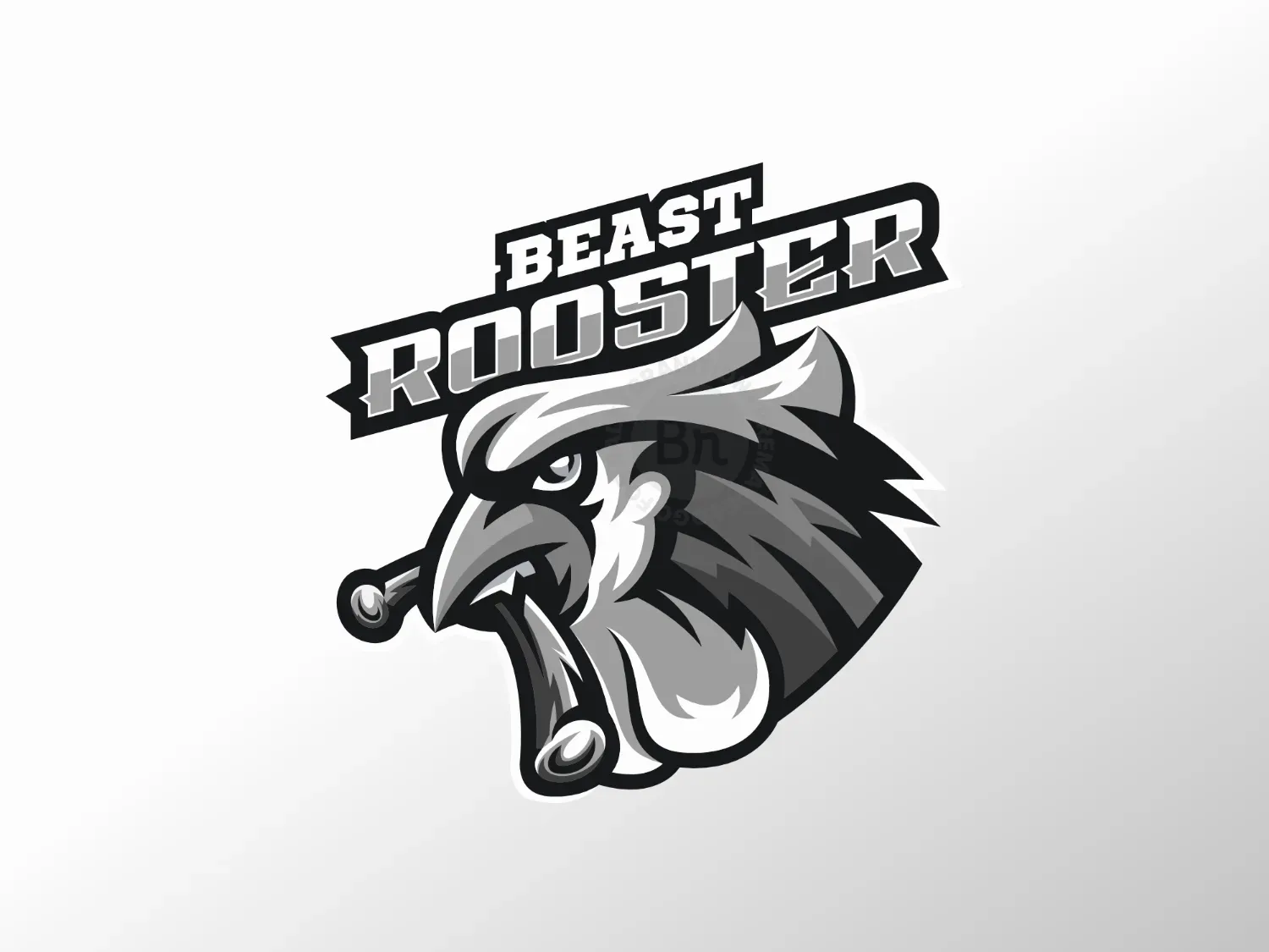 Rooster Logo Design With Vector