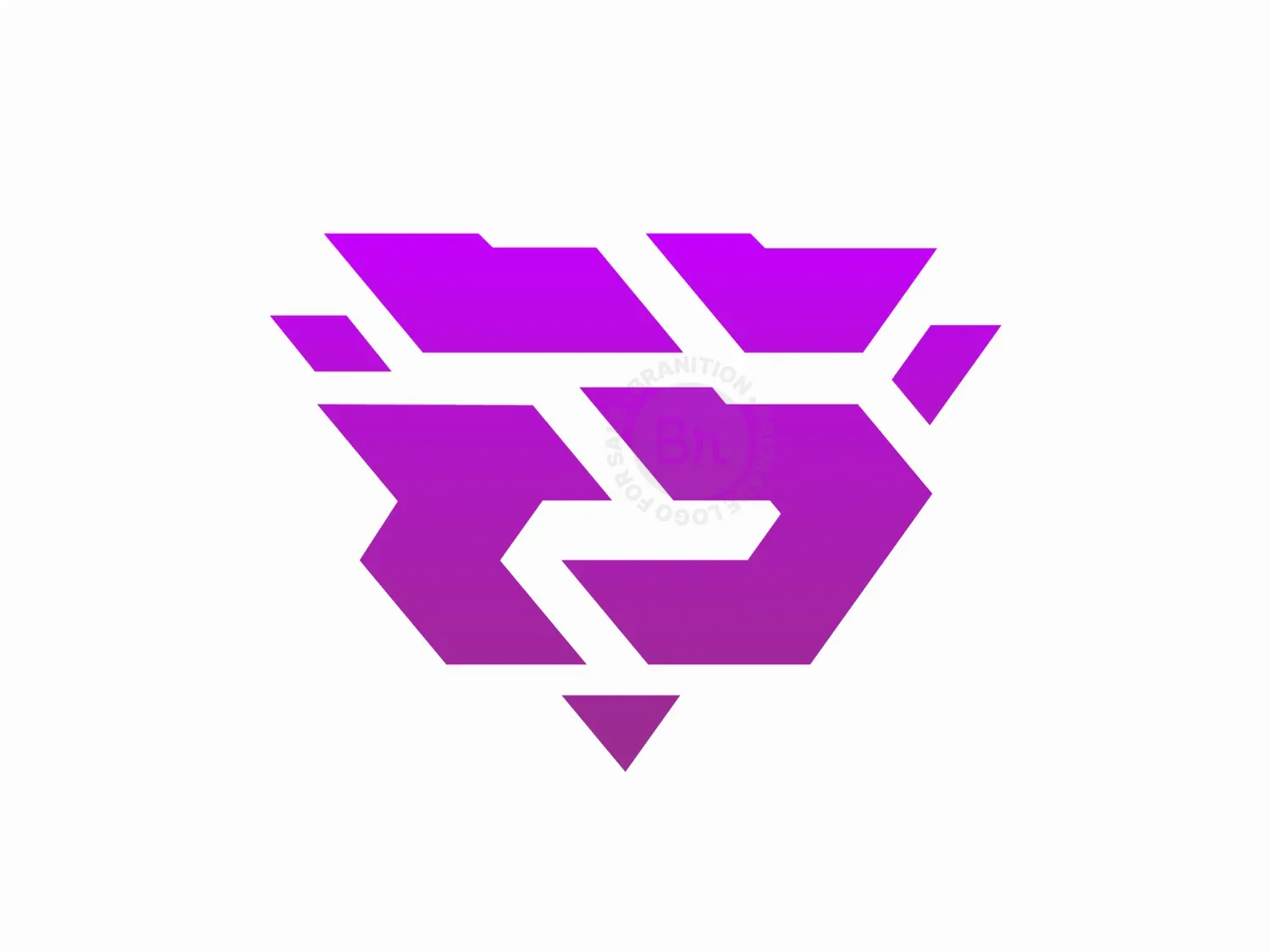 Triangular ES Lettermark Abstract Esports Logo Design
