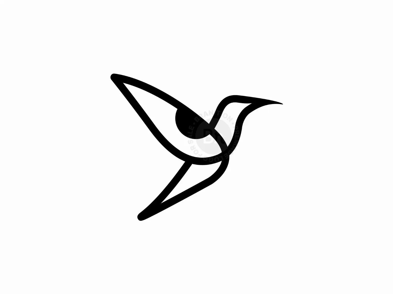 Cute Pin Bird Logo - Branition