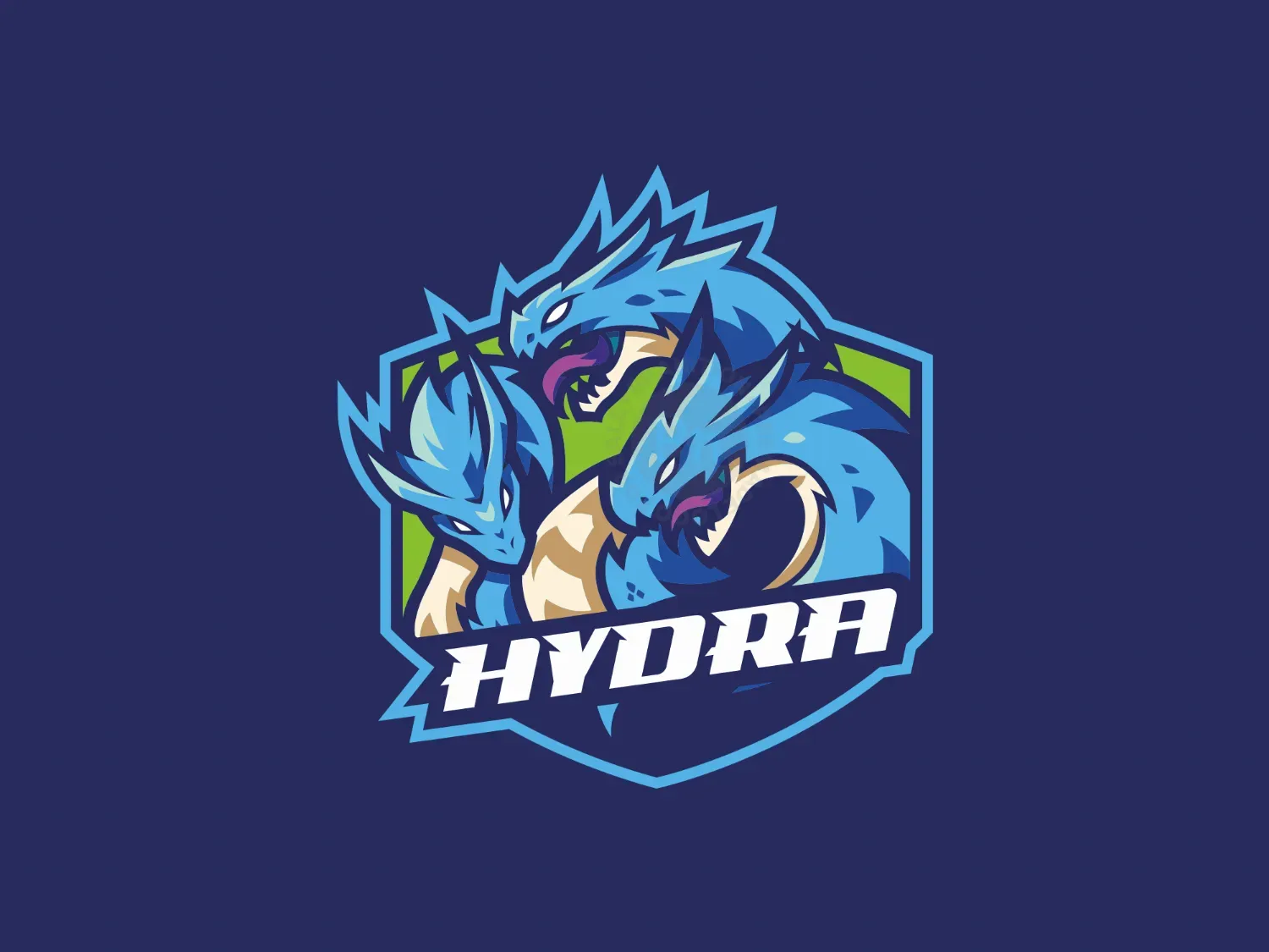 Hydra / Dragon E-sport Gaming Logo Design Logo - Branition
