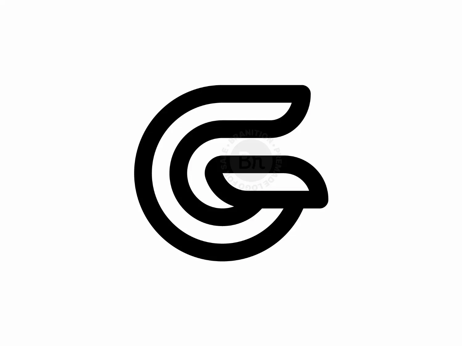 Premium Vector | Initial letter cg gc logo design vector illustration