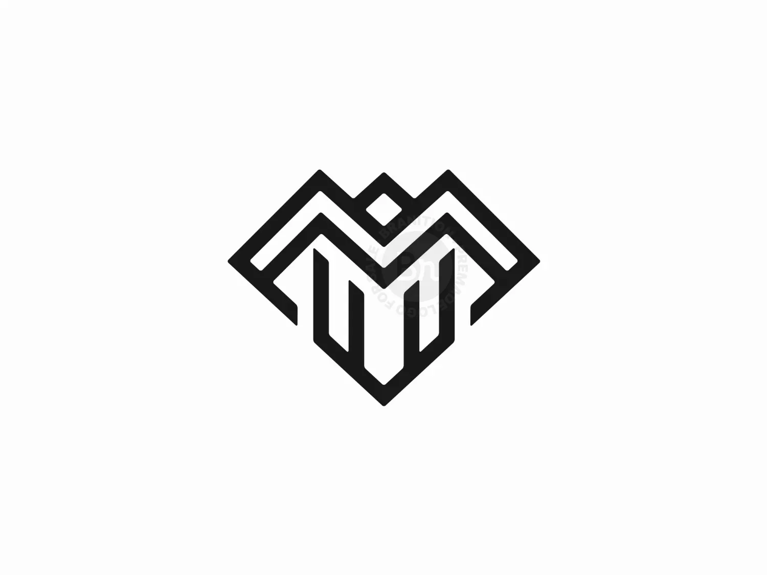 Initial Letter MV Logo Template Design Stock Vector | Adobe Stock