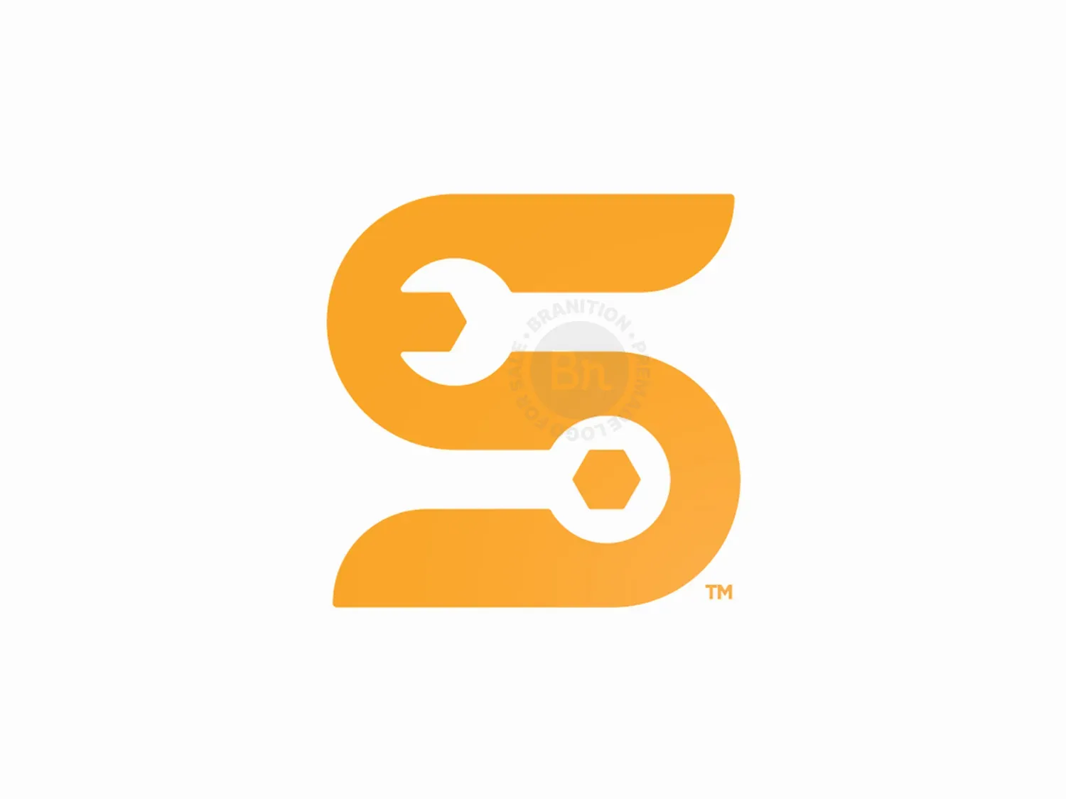 S Tools Fix Fixing Repair Wrench, Letter Mark Logo Symbol