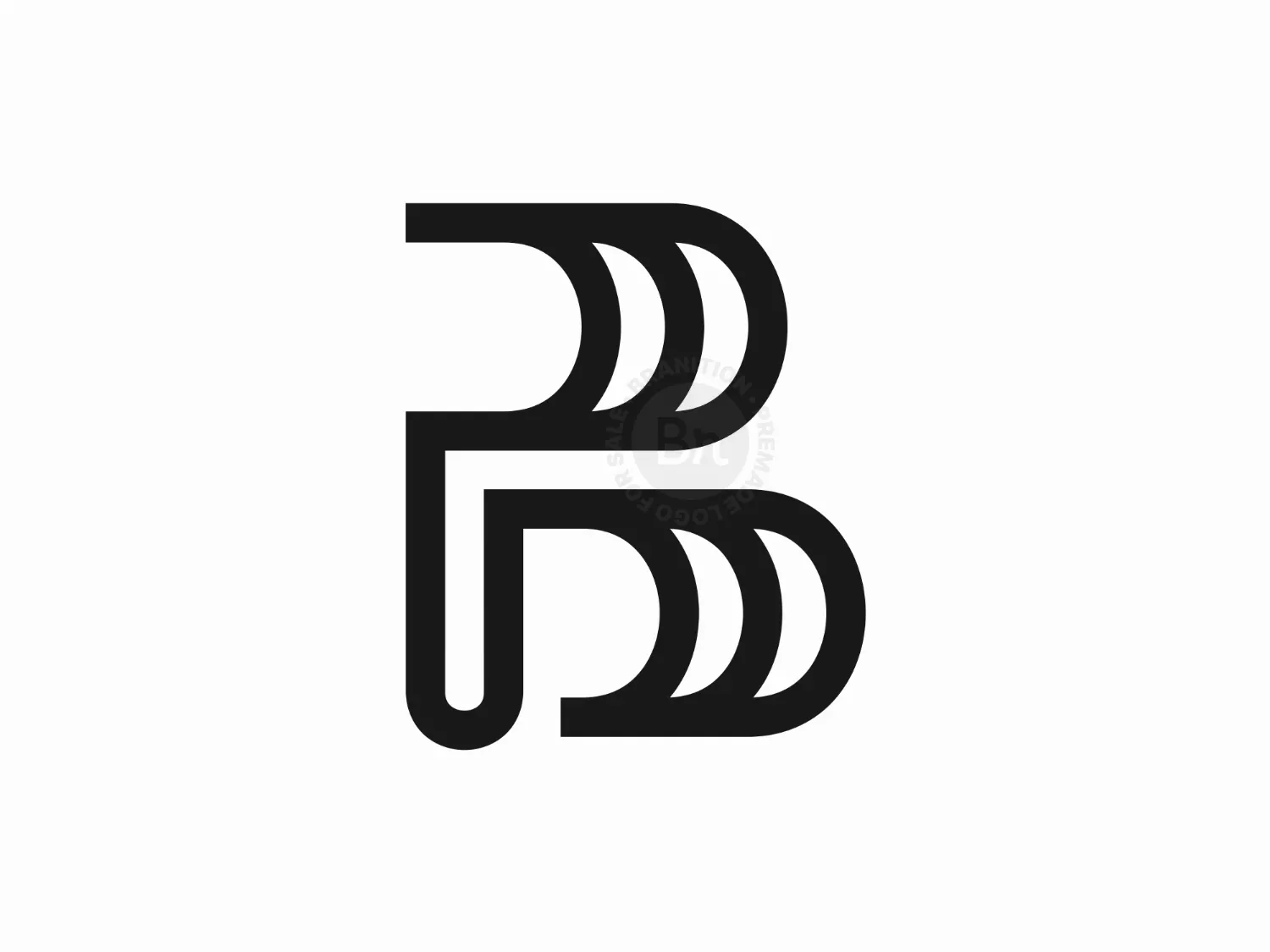 PB Monogram Logo - Branition