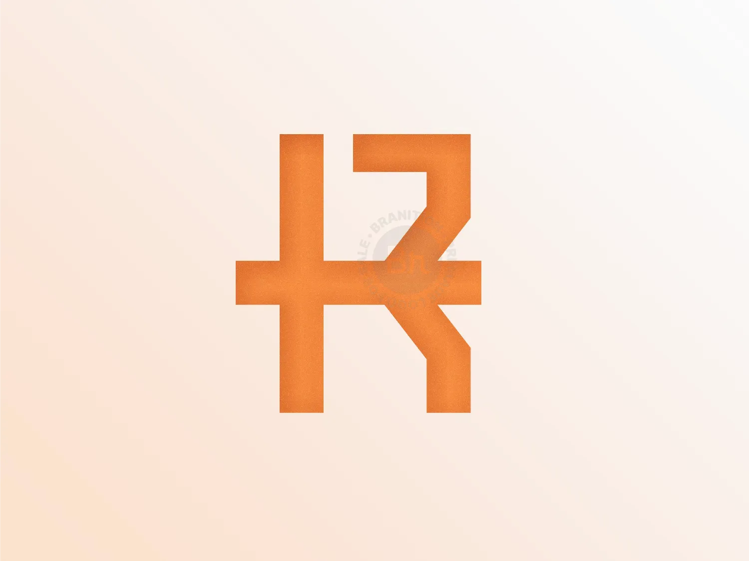 R Letter Currency Logo