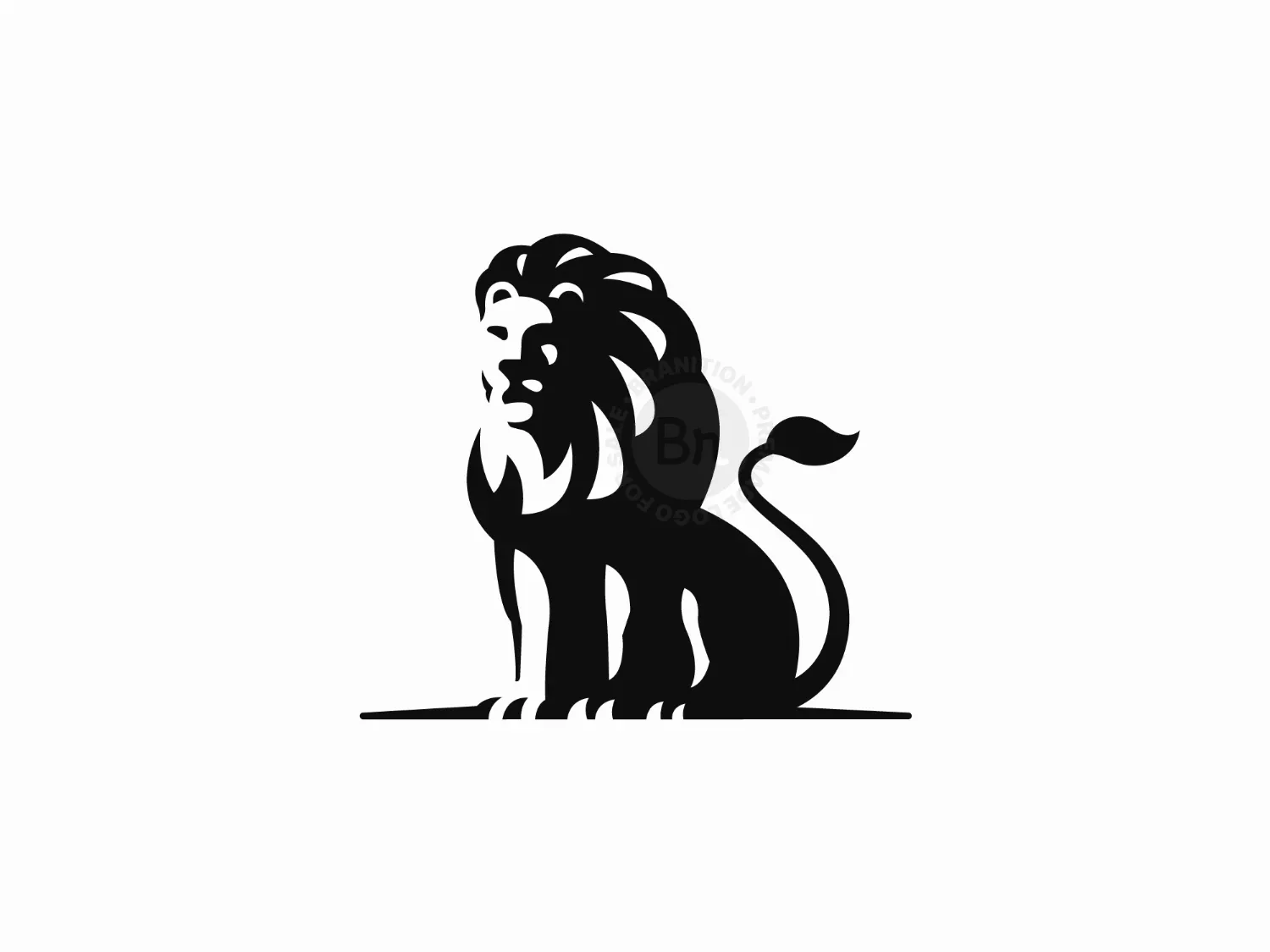 Black Lion Head Logo Or Mascot On White Background High-Res Vector Graphic  - Getty Images