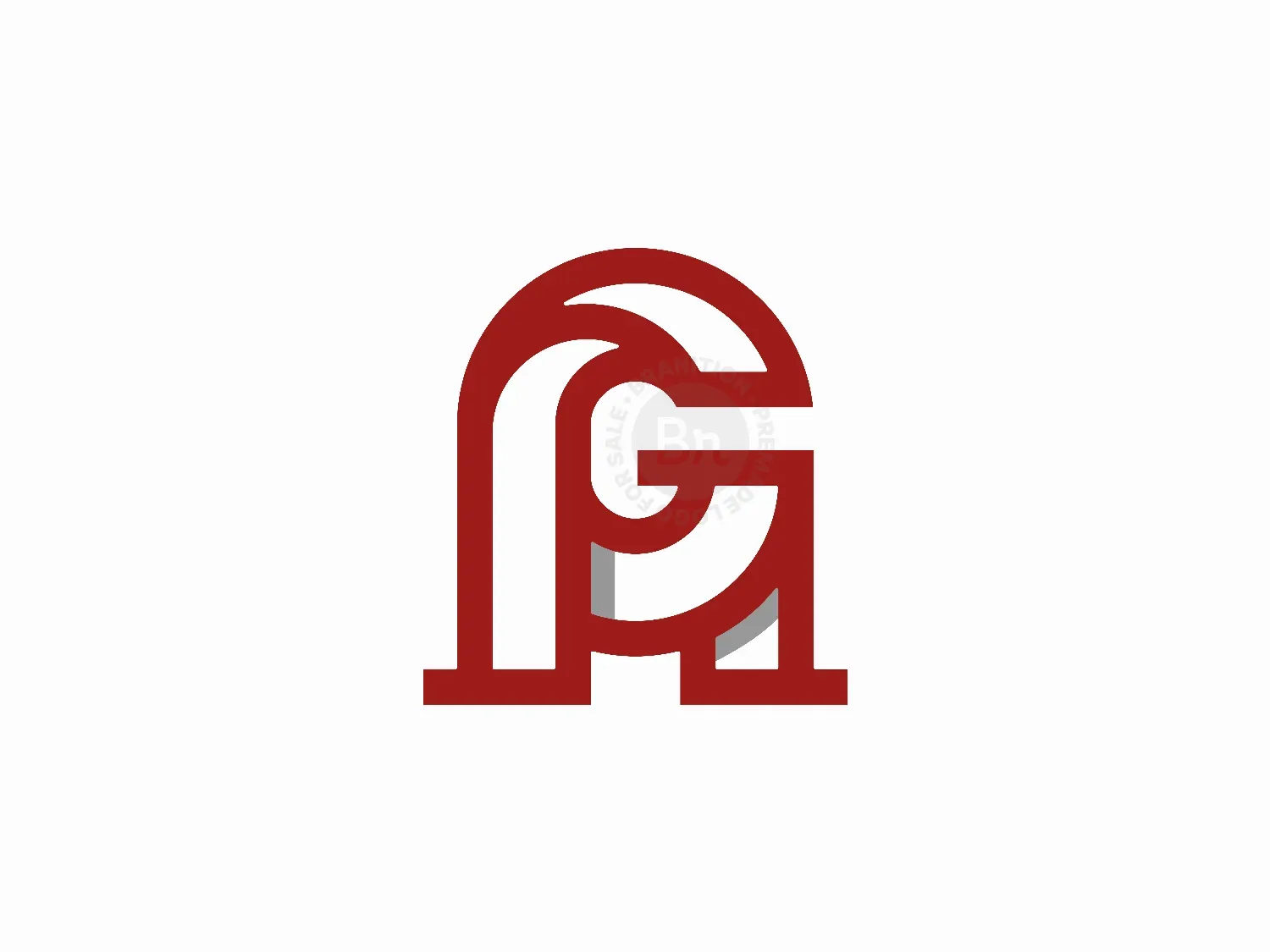 Letter AG GA Logo