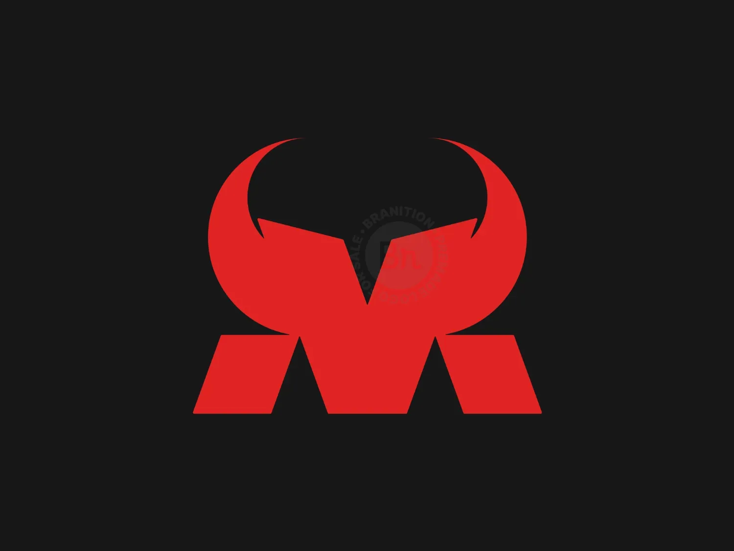 Horned M Letter Logo