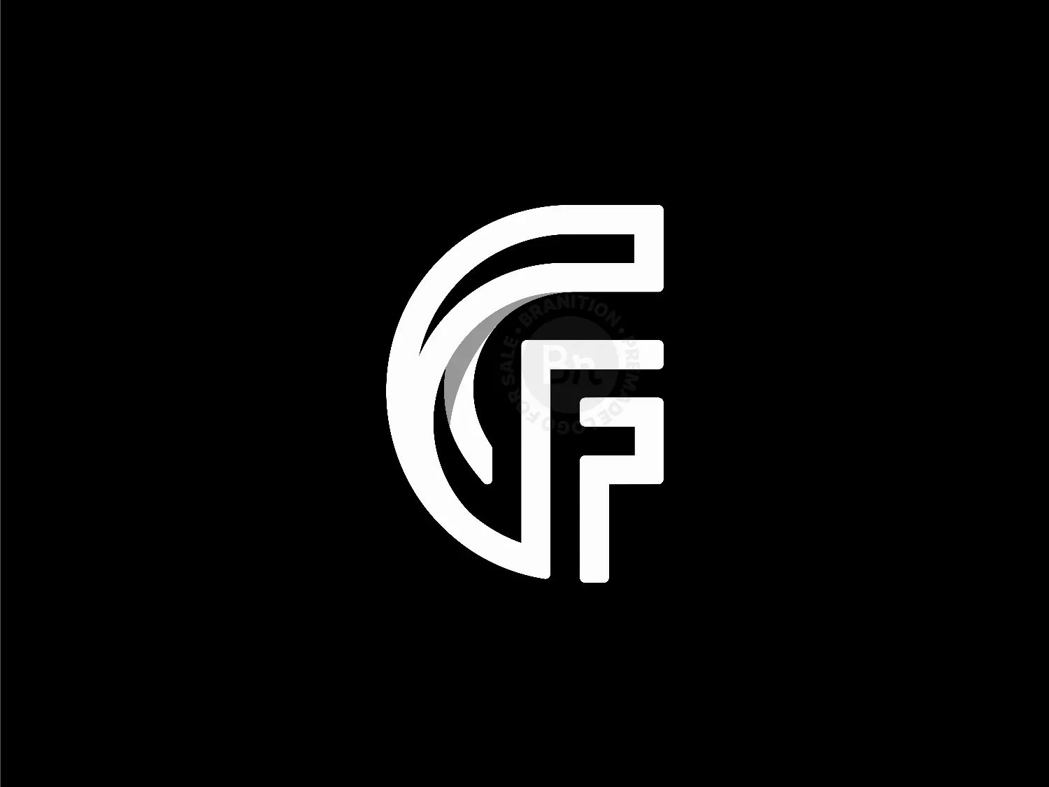 Initial fc logo design Royalty Free Vector Image