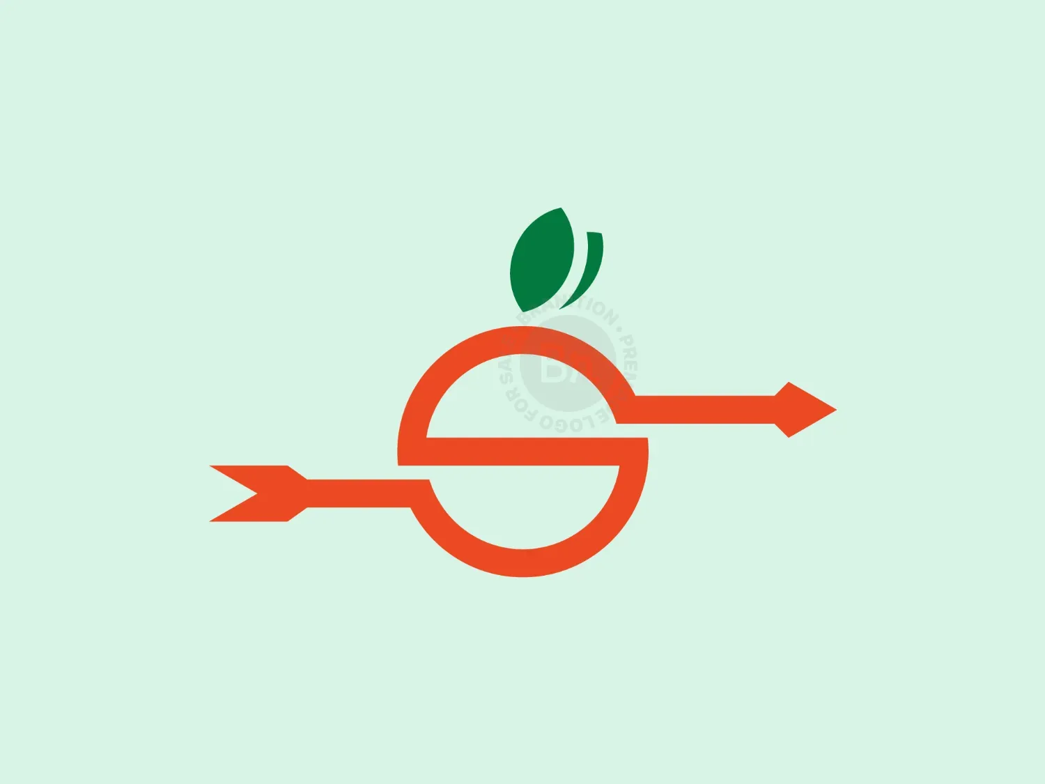 Letter S Sweet Orange Target Logo