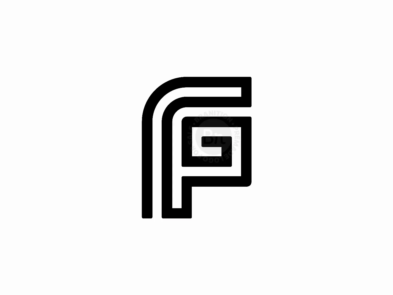 Gf Company Logo Design Template Stock Vector (Royalty Free) 2321219555 |  Shutterstock