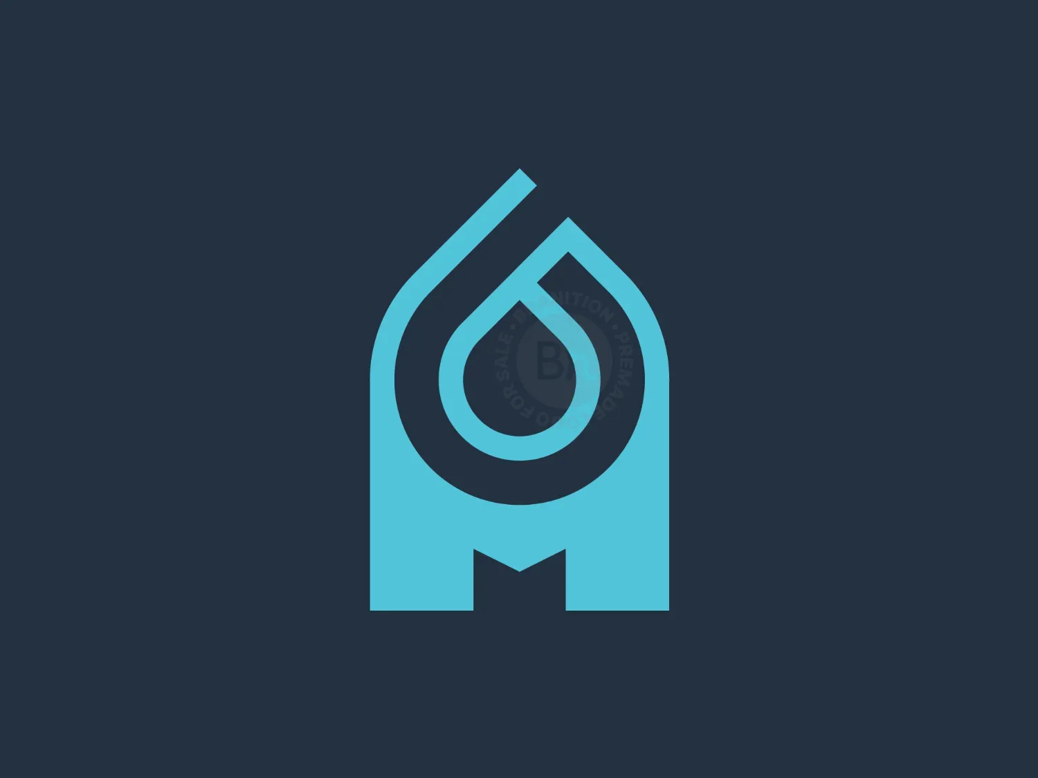 M Droplet Logo