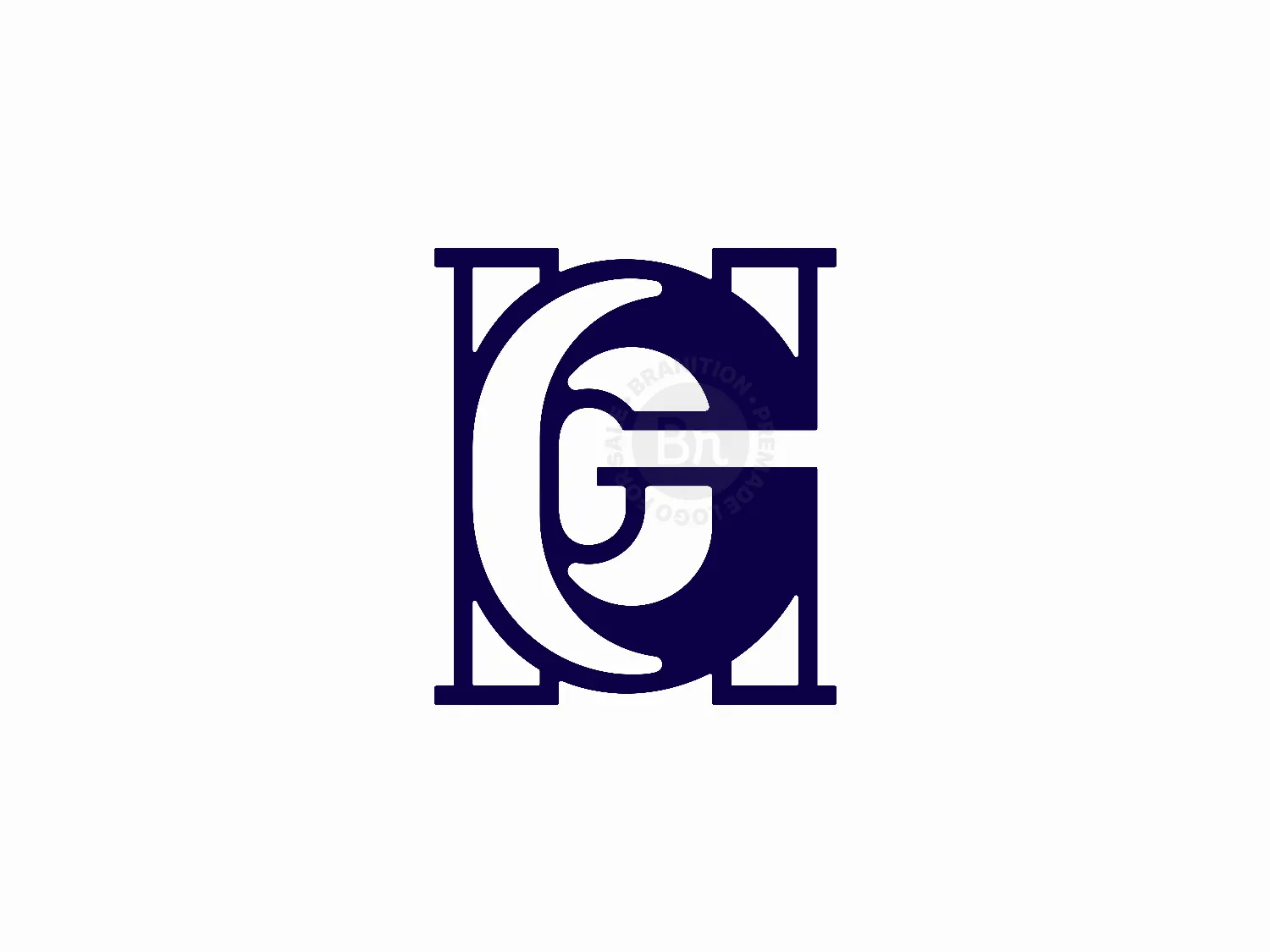 Letter GH HG Logo - Branition