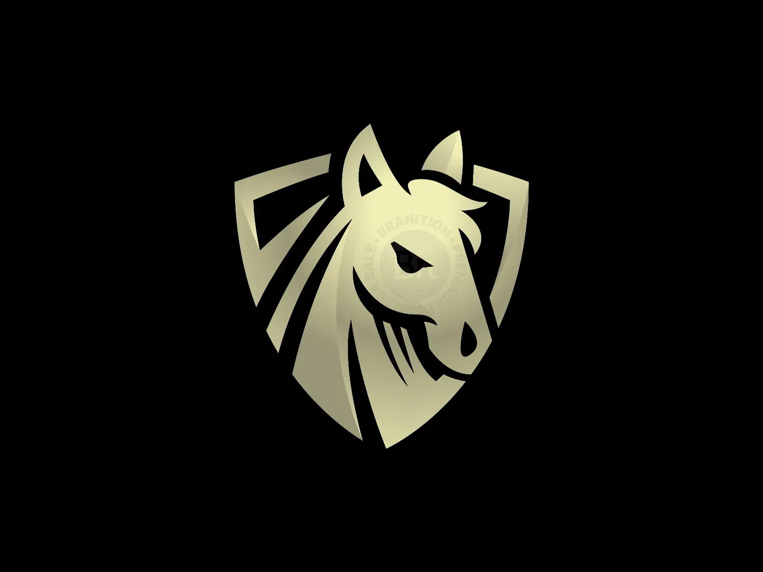 Horse Shield Gold