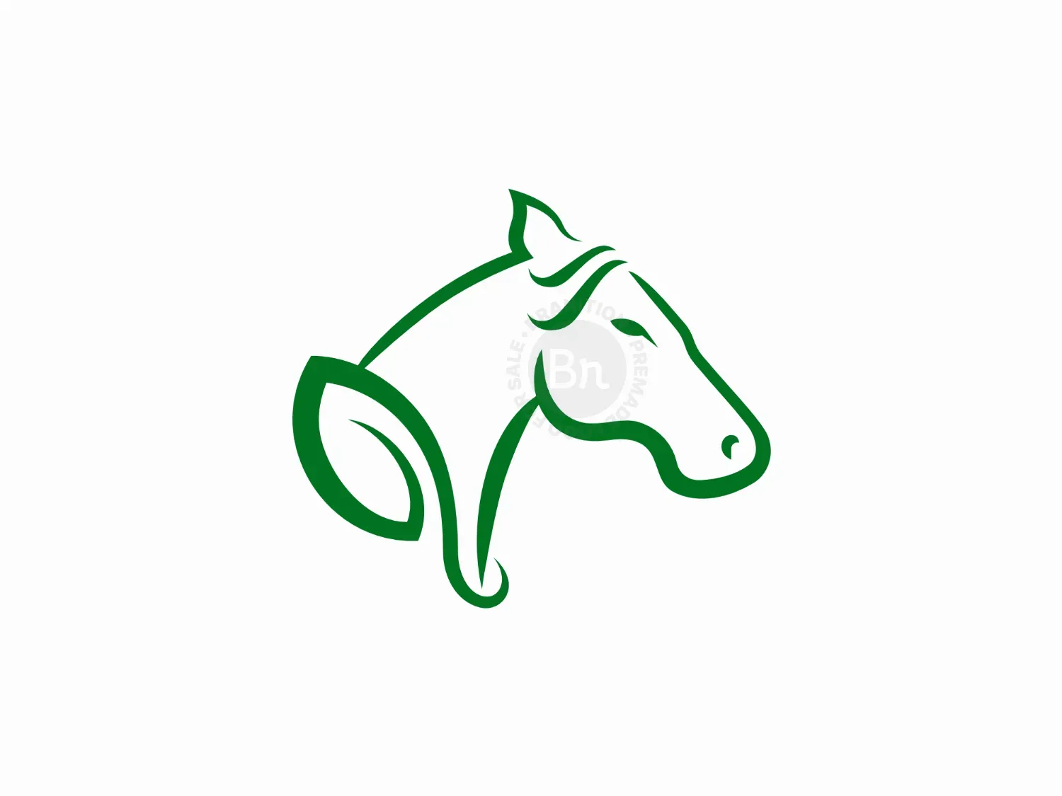 Circle Horse Logo Horse Head Logo