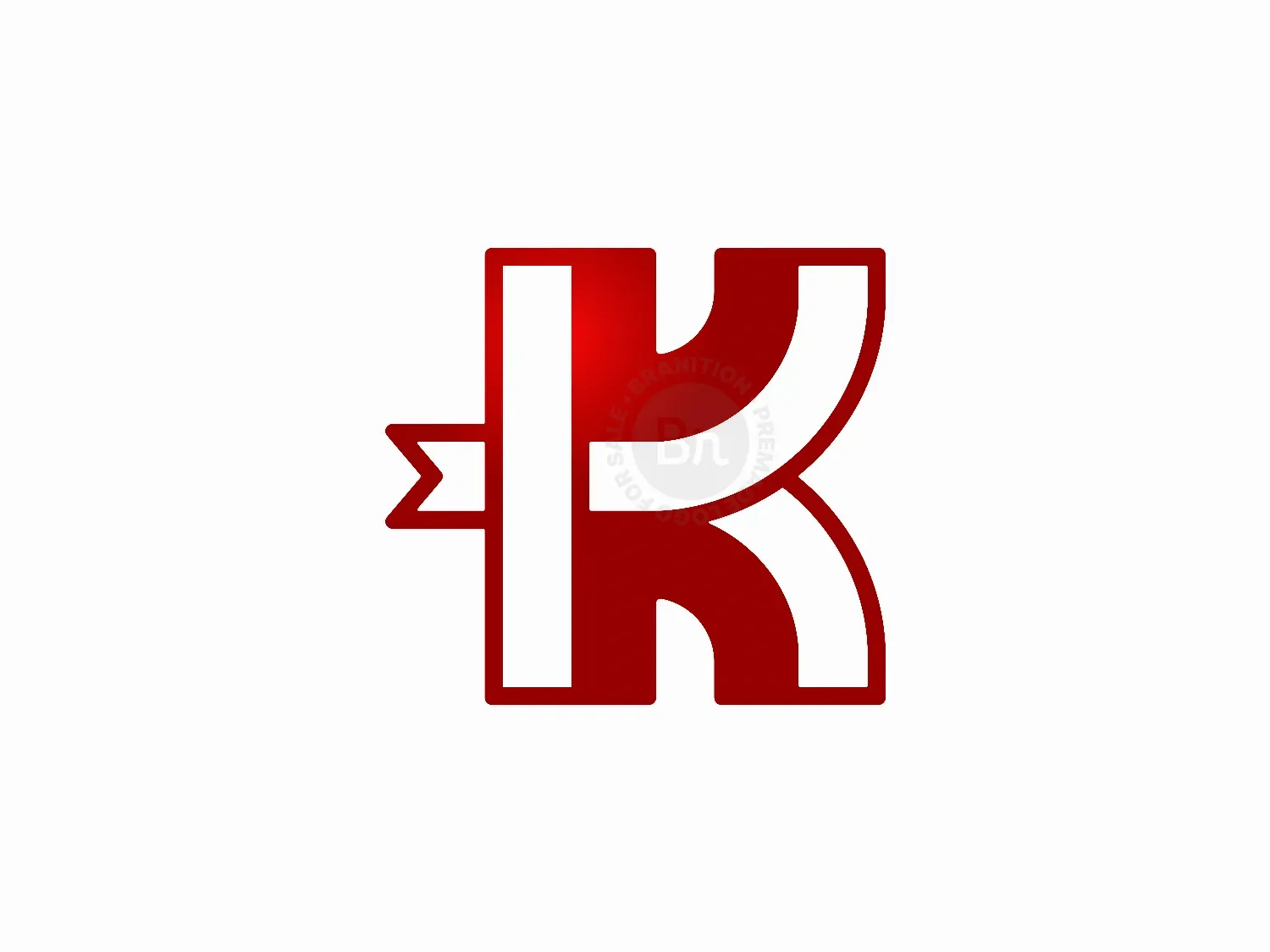 Letter K Bookmark Logo