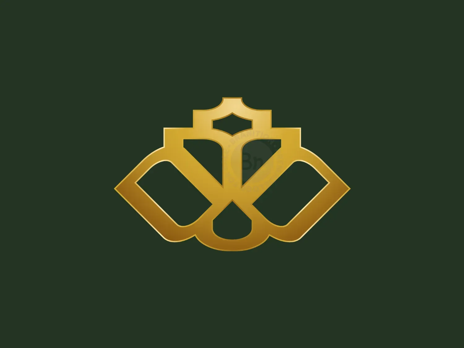 Golden Floral Logo