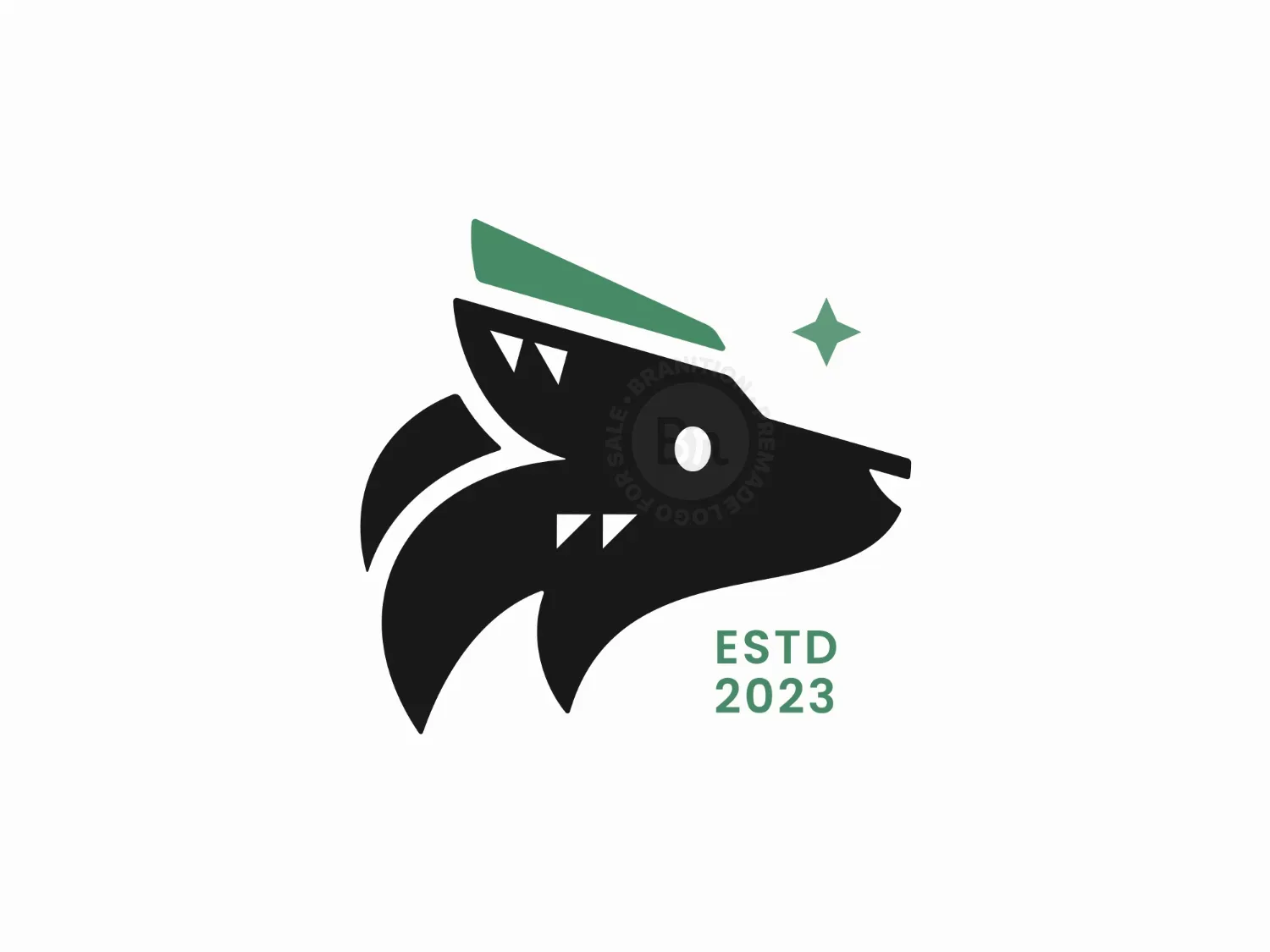 Stylish Wolf Logo