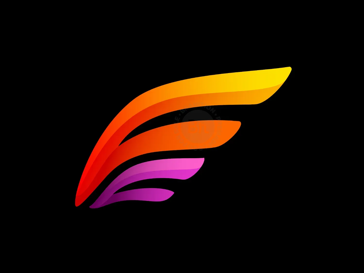 Letter FC Wings Logo